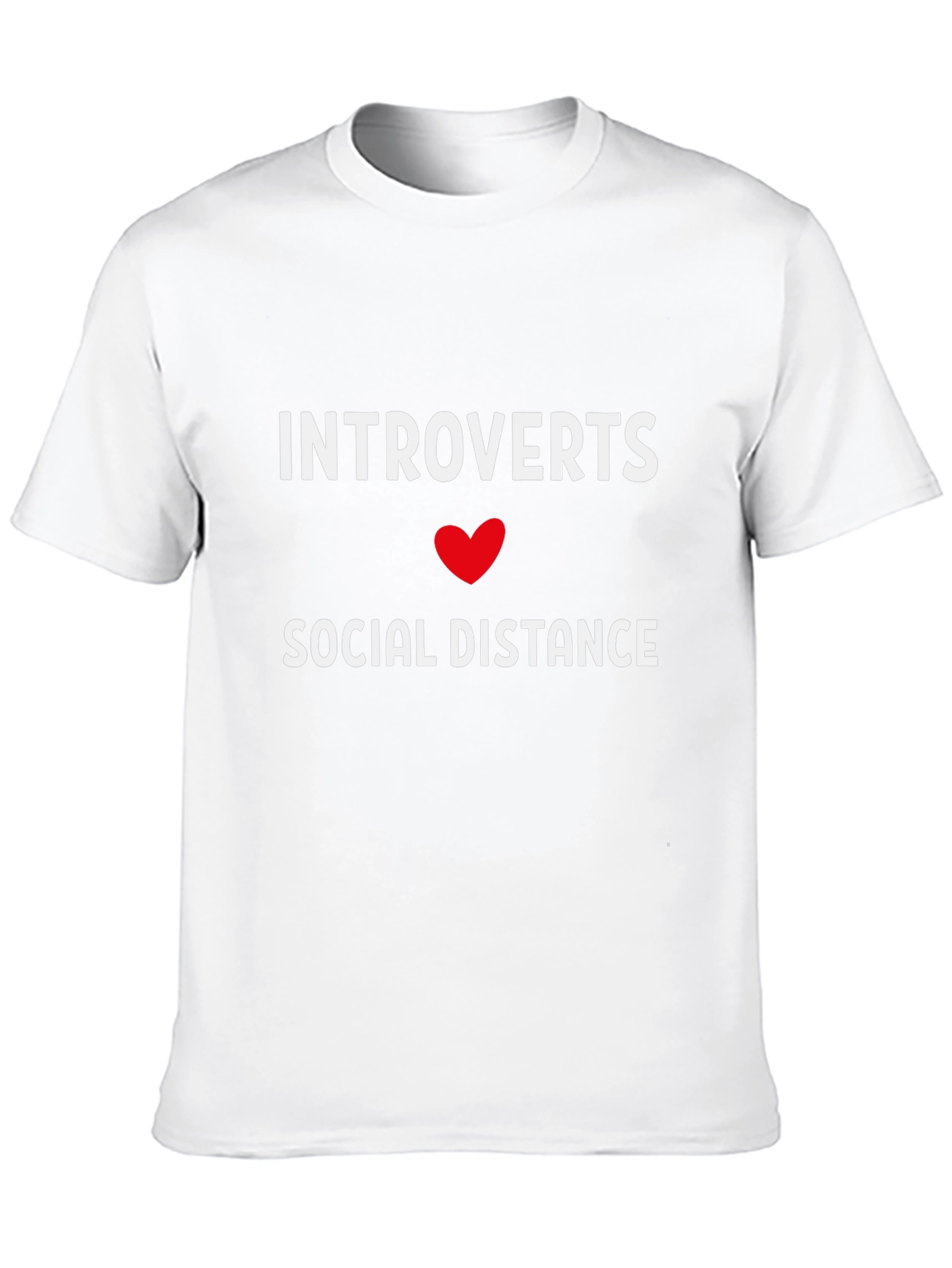 Introvert Social Distance Graphic Tee