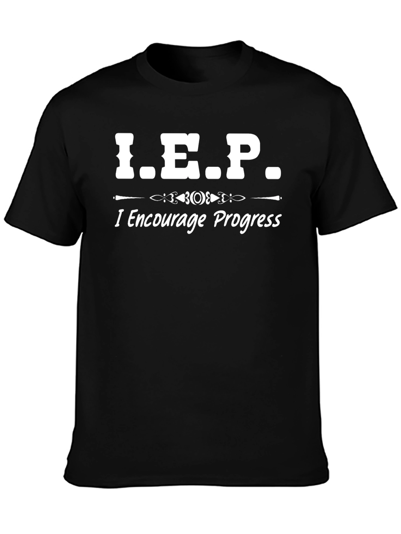 I.E.P. I Encourage Progress Black T-Shirt