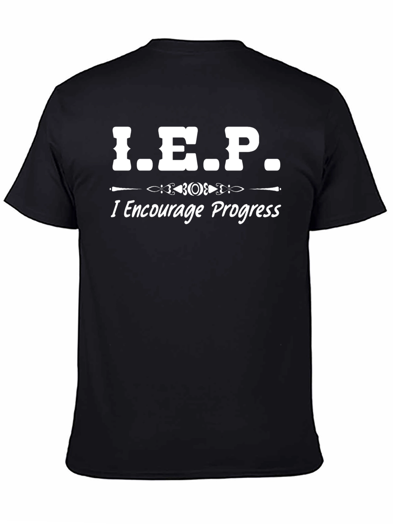 I.E.P. I Encourage Progress Black T-Shirt