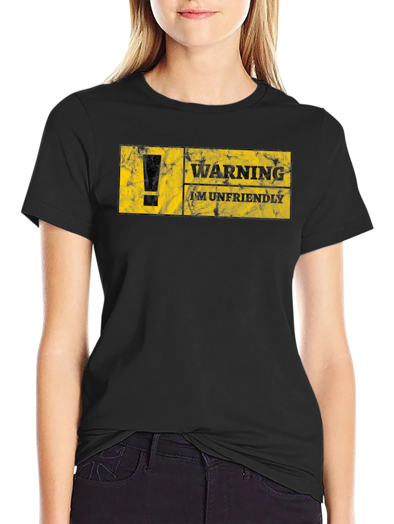 Warning Im Unfriendly T-Shirt -  Sarcastic Graphic Tee