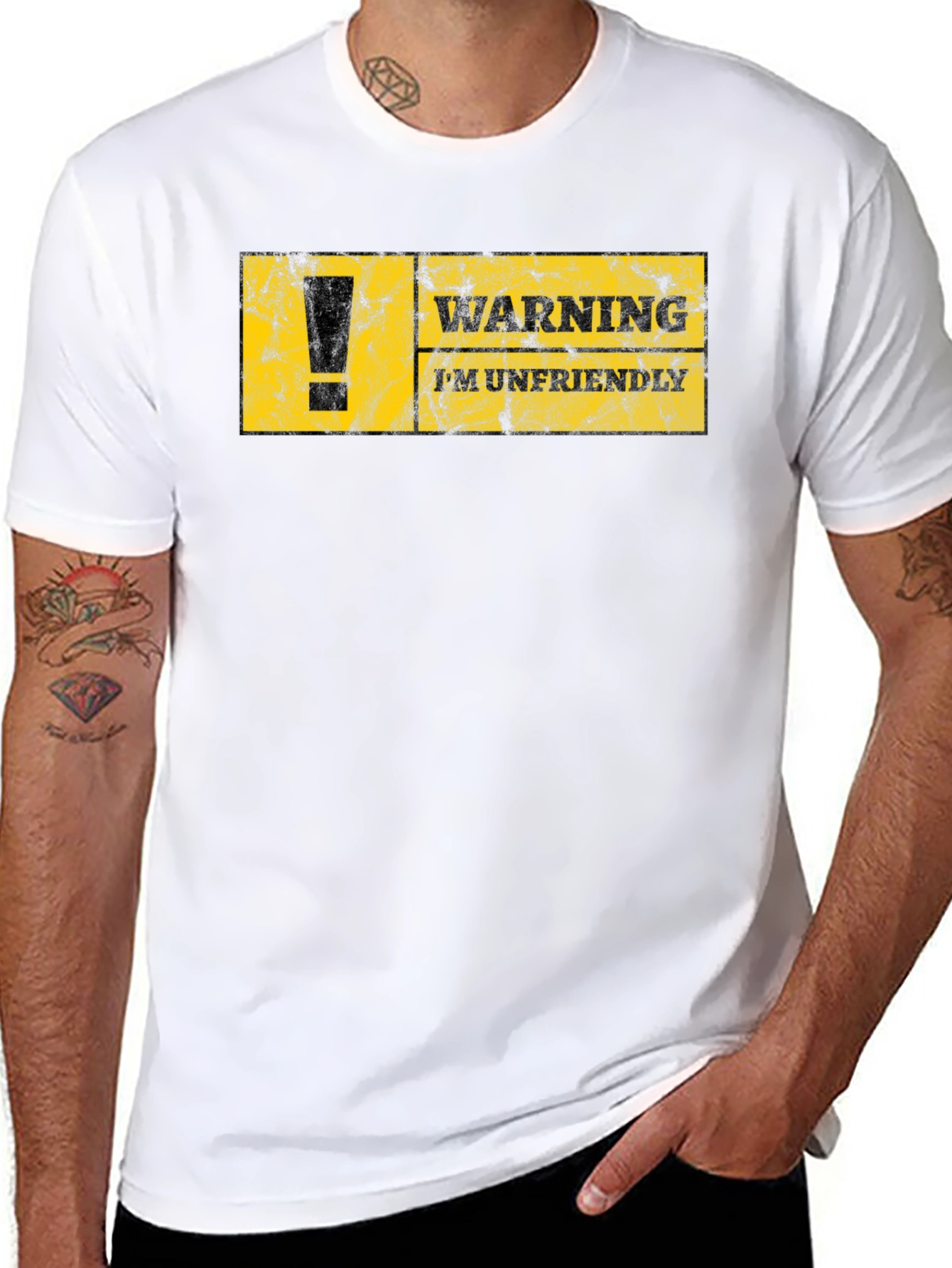 Warning Im Unfriendly T-Shirt -  Sarcastic Graphic Tee
