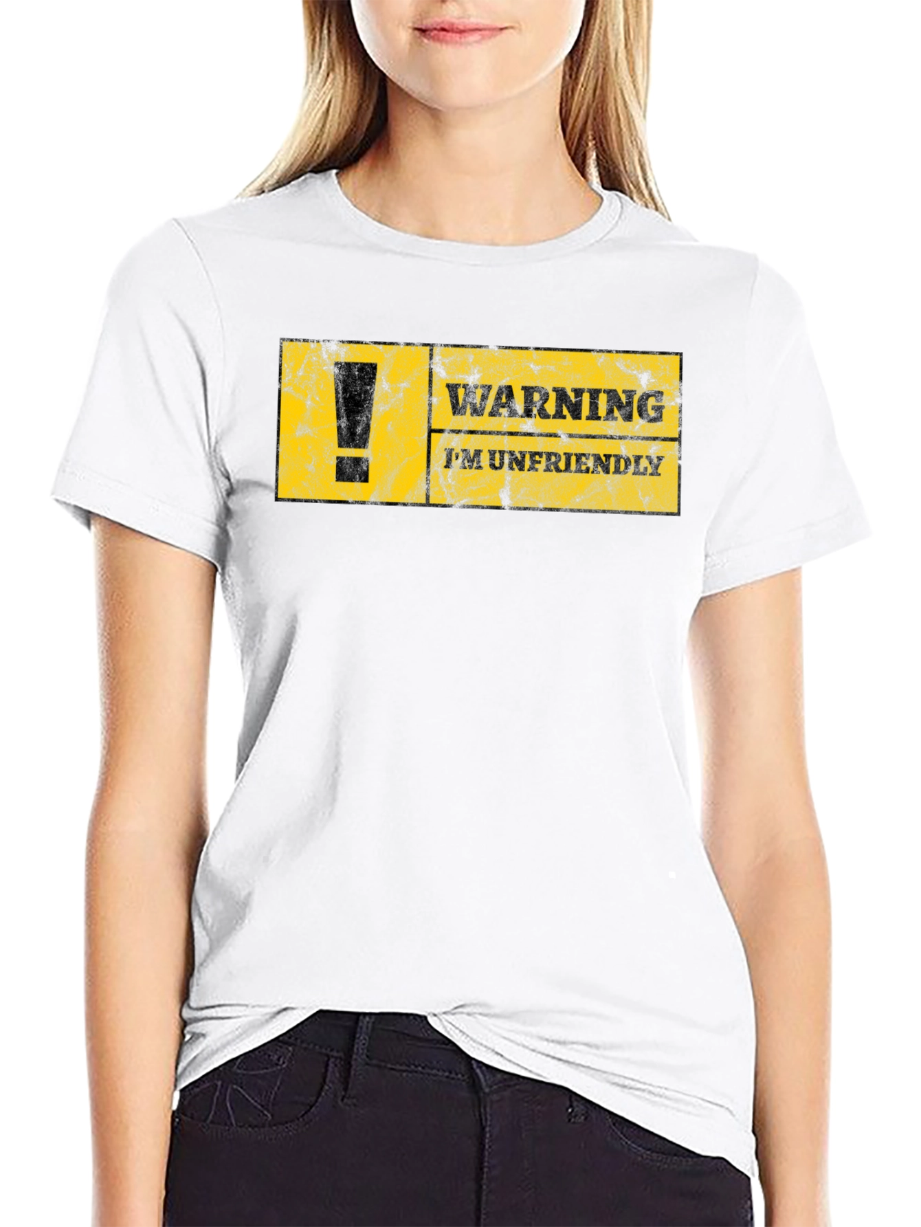 Warning Im Unfriendly T-Shirt -  Sarcastic Graphic Tee