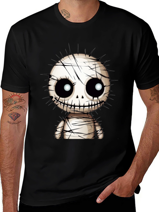 Spooky Cute Mummy Graphic T-Shirt - Black