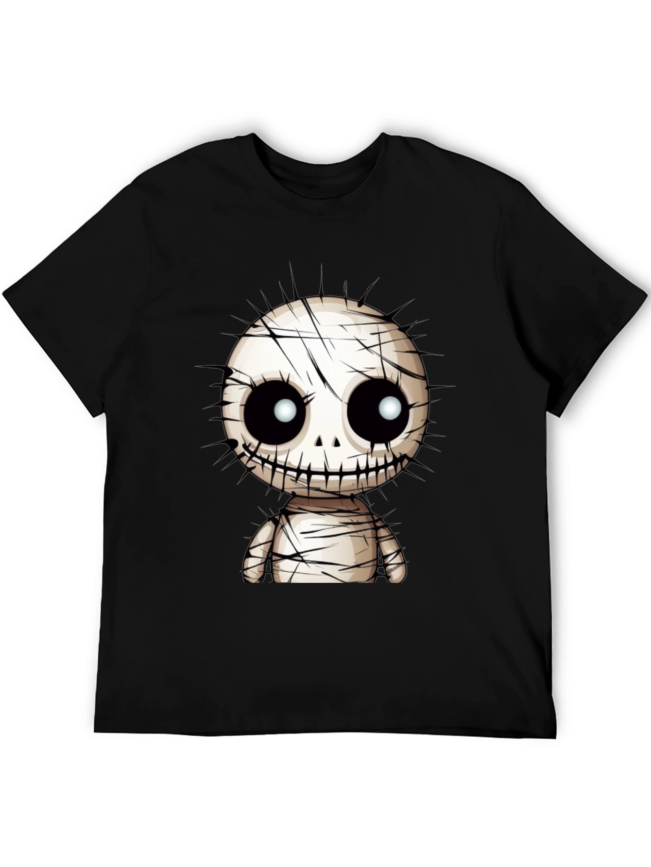 Spooky Cute Mummy Graphic T-Shirt - Black