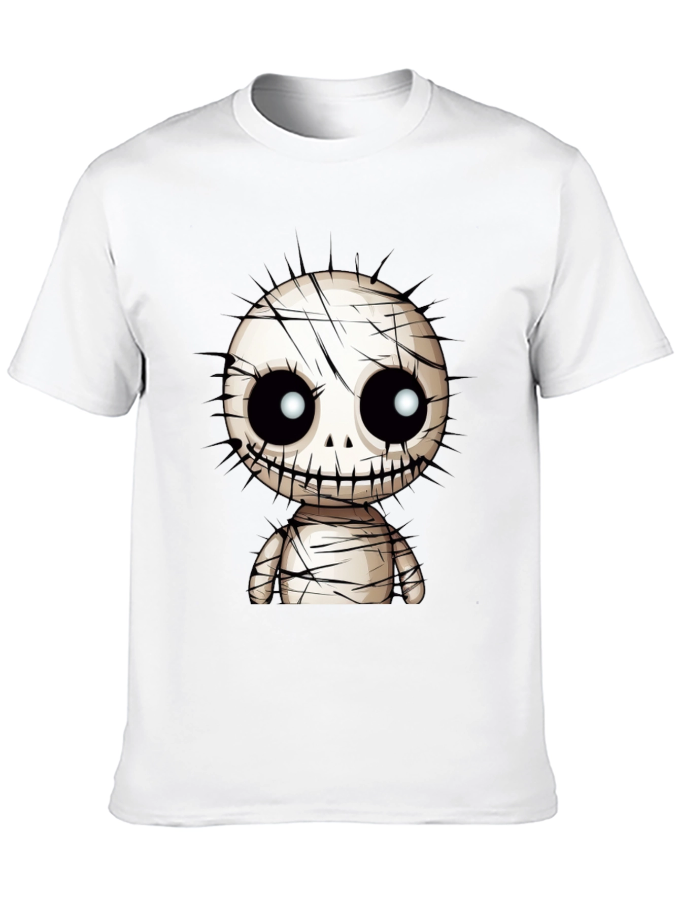 Spooky Cute Mummy Graphic T-Shirt - Black