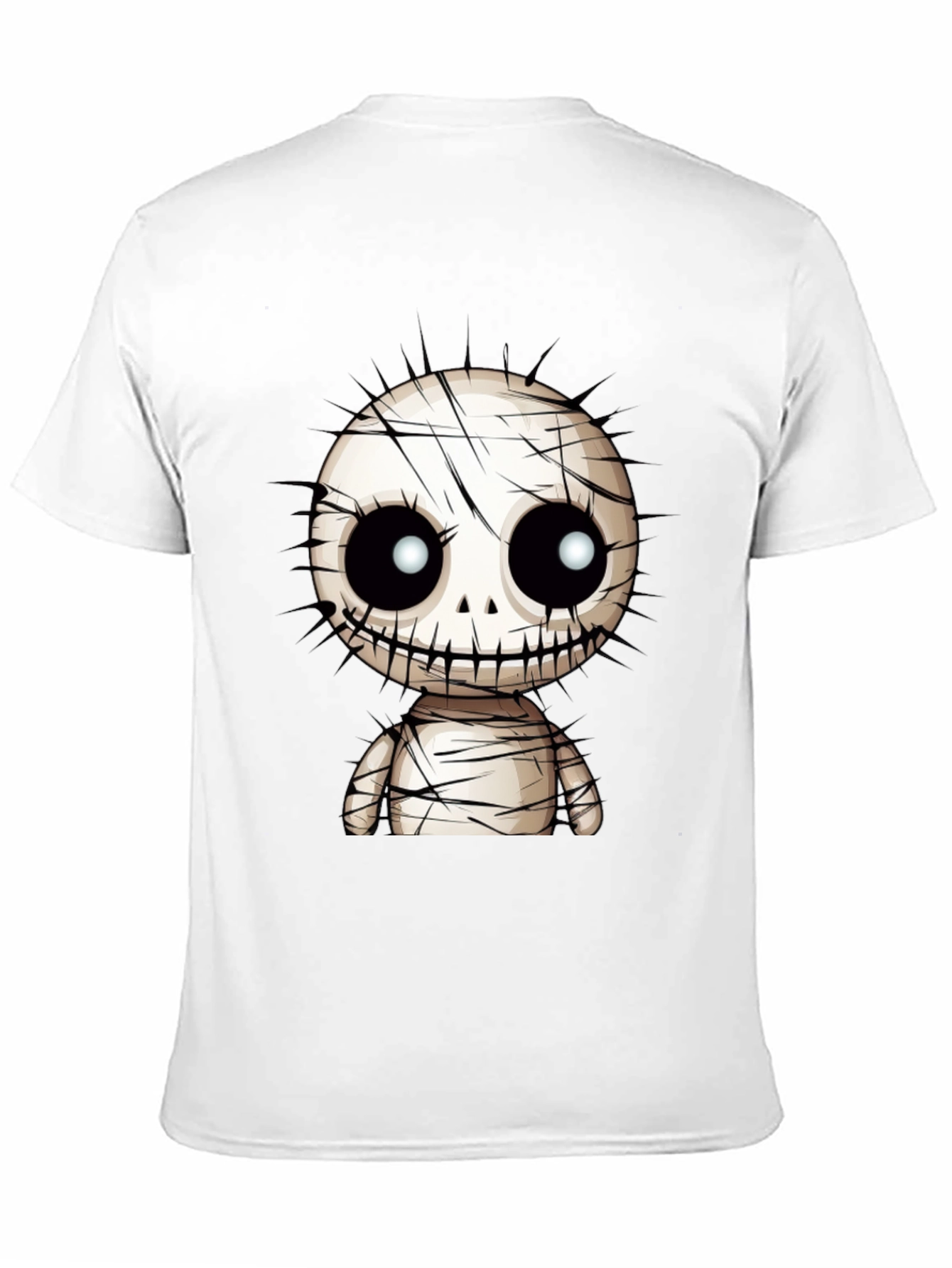 Spooky Cute Mummy Graphic T-Shirt - Black
