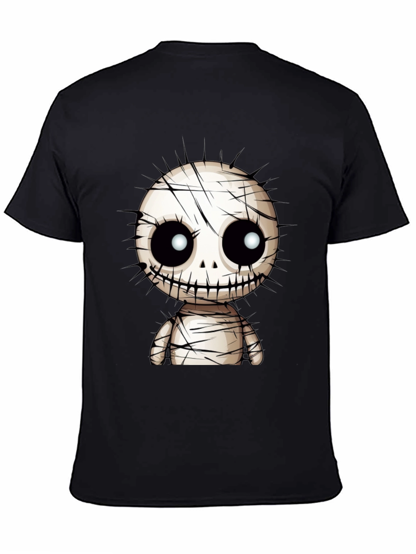 Spooky Cute Mummy Graphic T-Shirt - Black