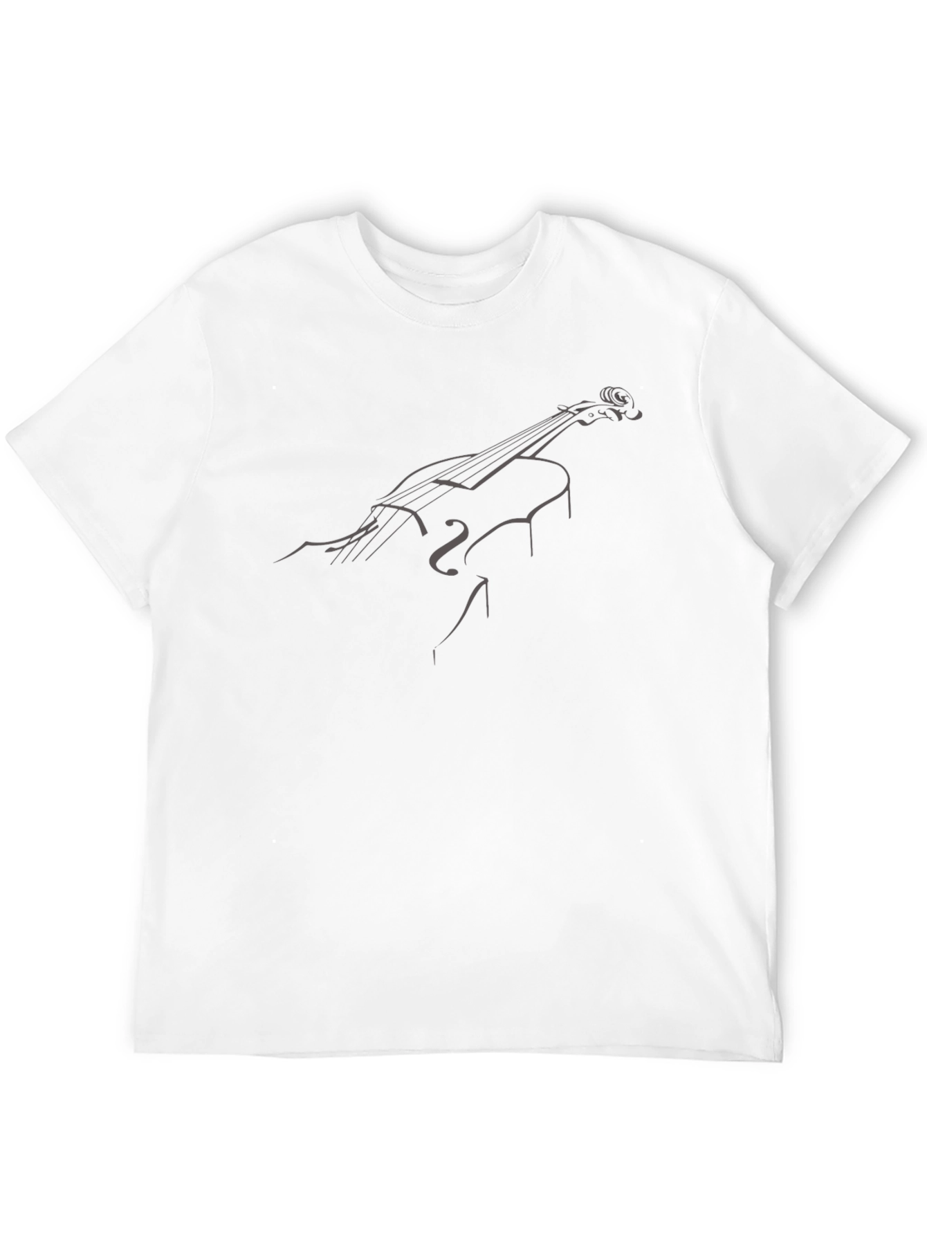 Cello Sketch Graphic Tee - Black