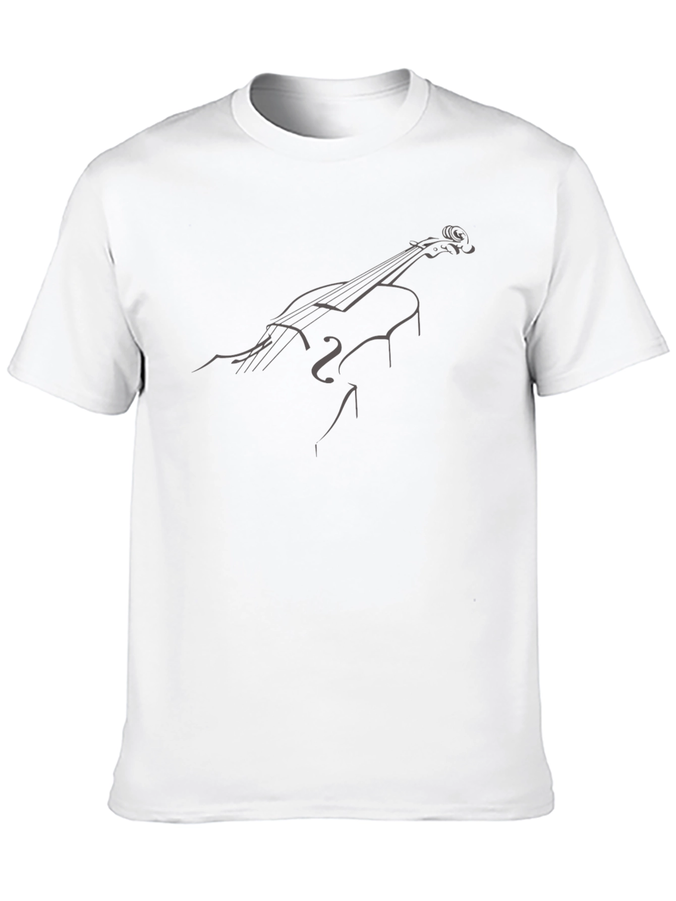 Cello Sketch Graphic Tee - Black