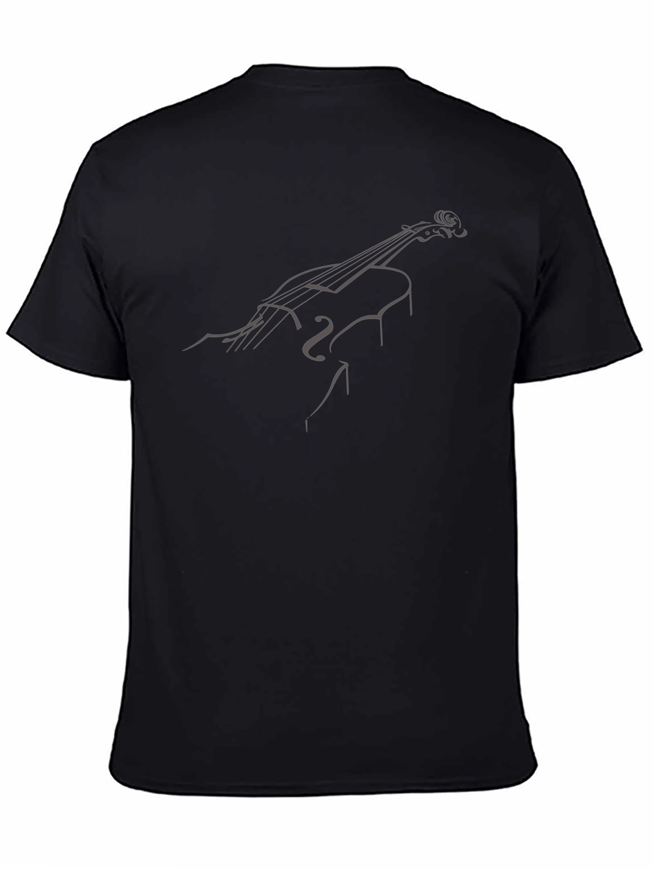 Cello Sketch Graphic Tee - Black