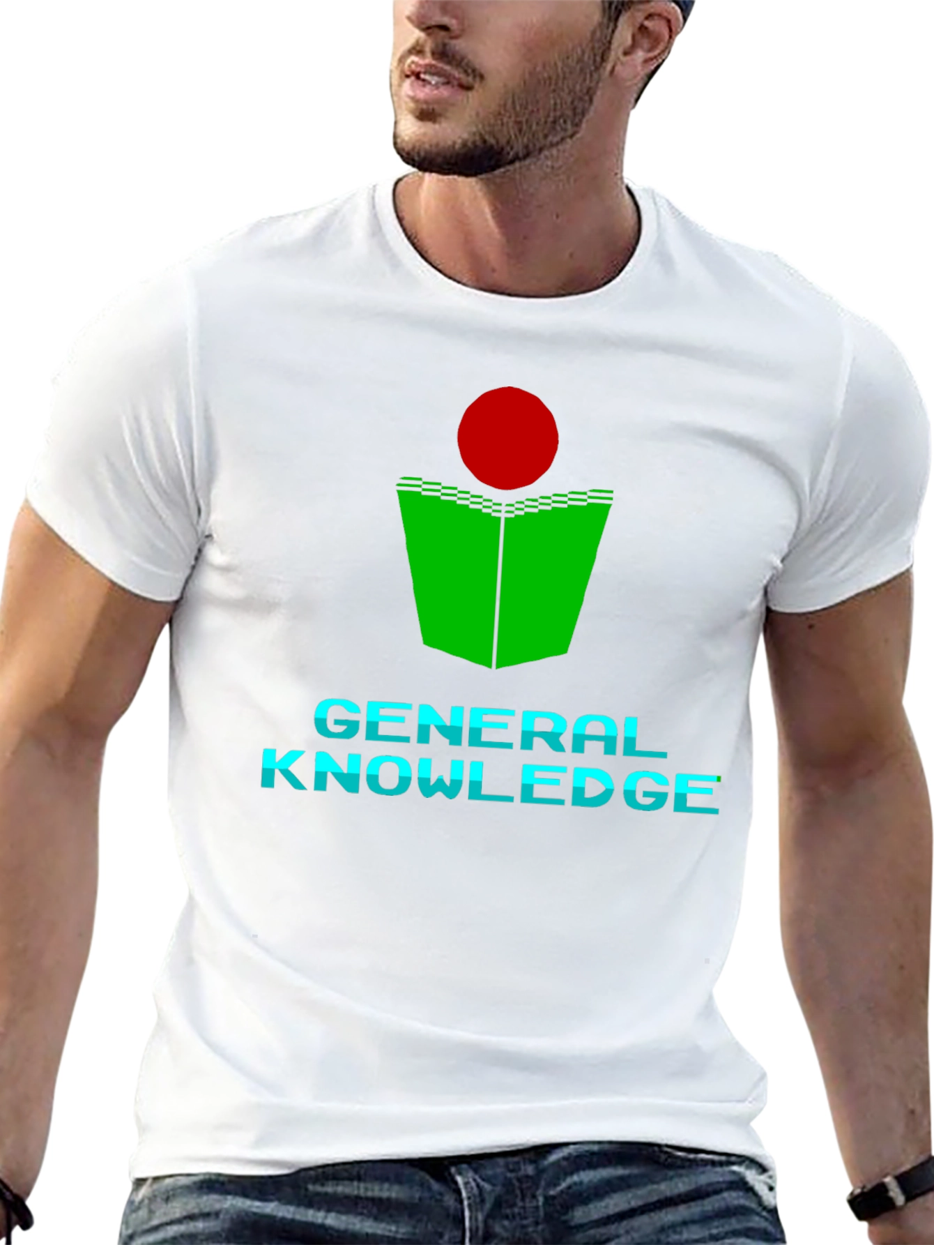 General Knowledge T-Shirt - Green Book Red Dot