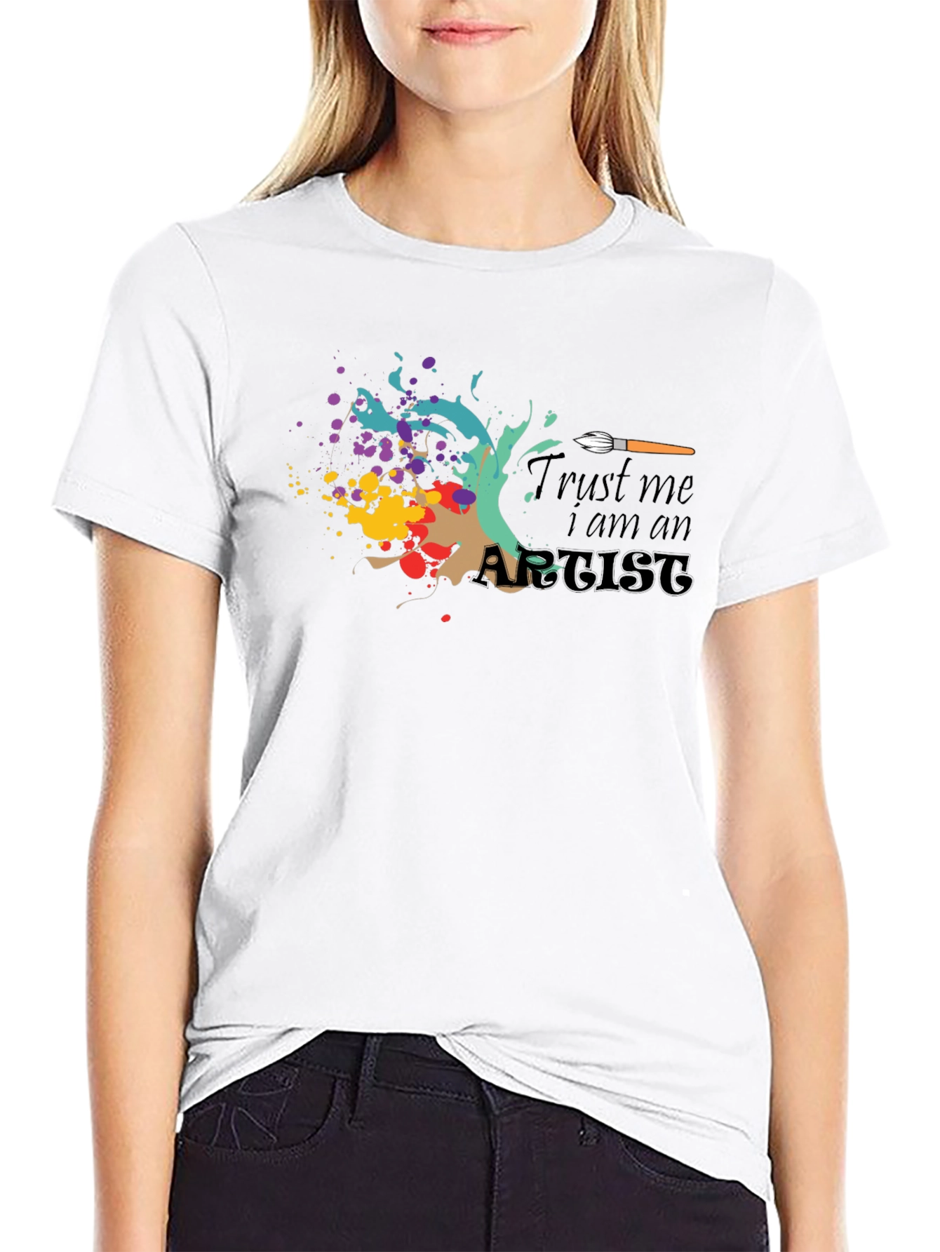 Trust Me I am An Artist Black T-Shirt