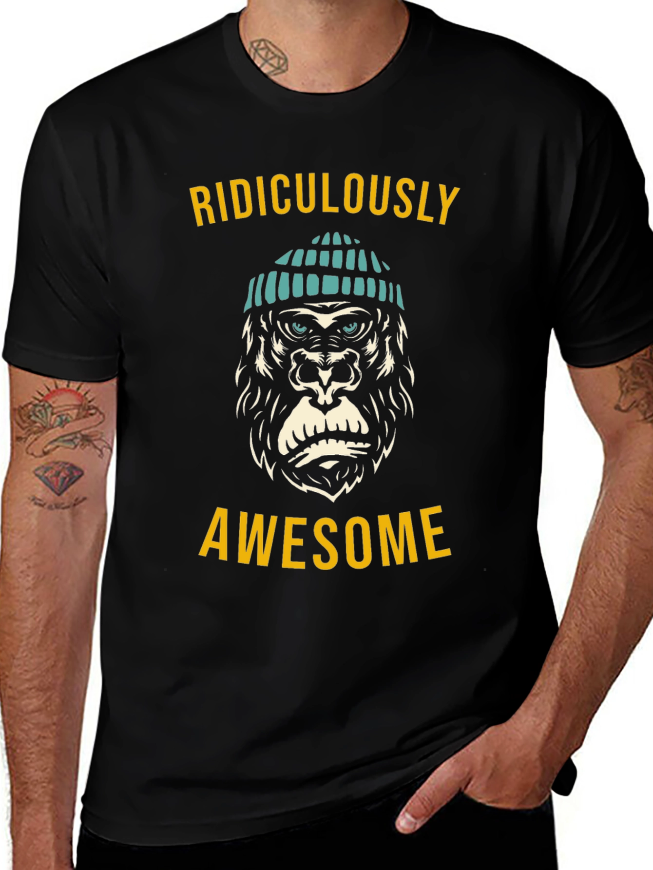 Ridiculously Awesome Gorilla Graphic Tee