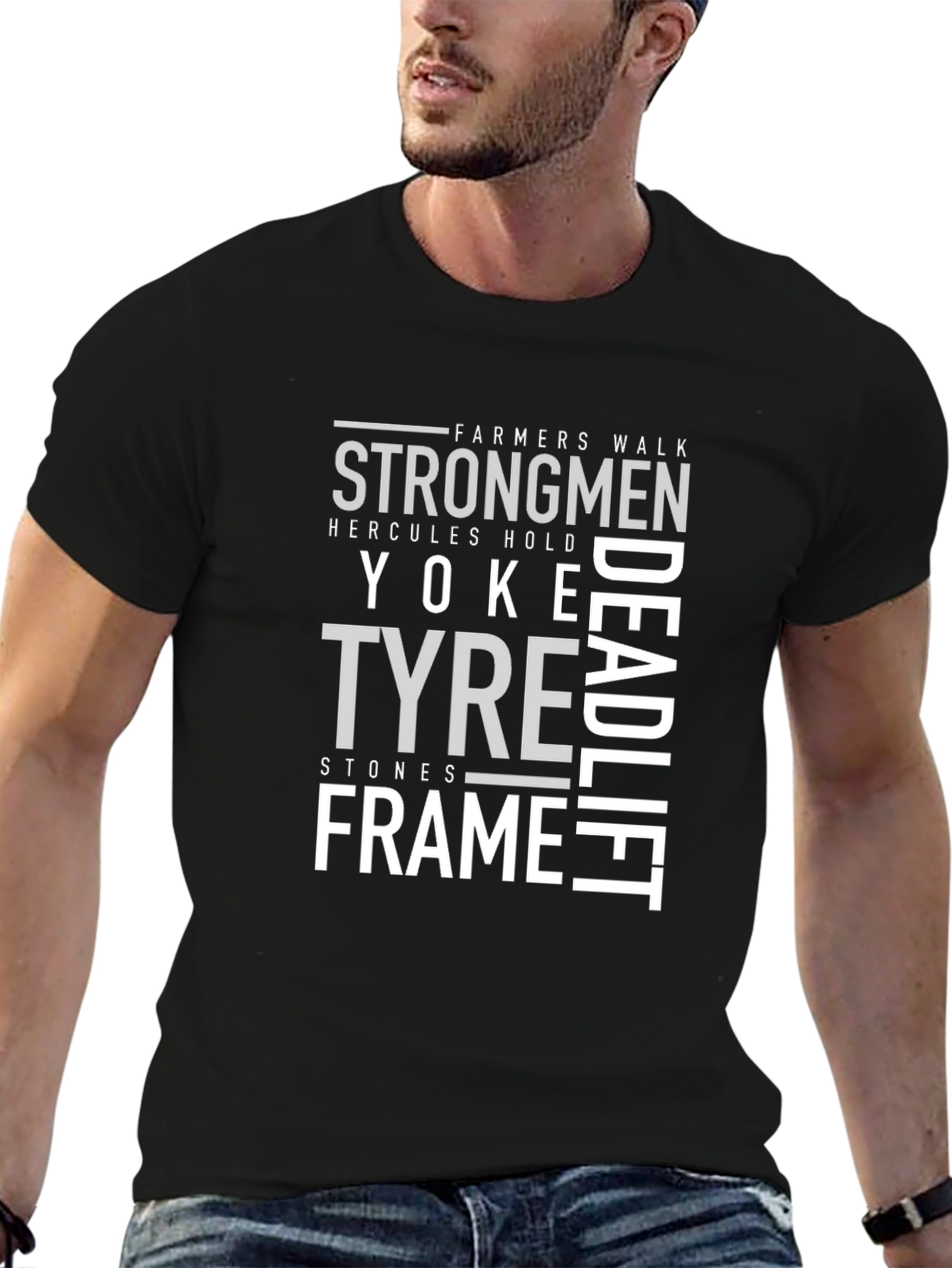 Strongmen Fitness Graphic T-Shirt - Farmers Walk Deadlift