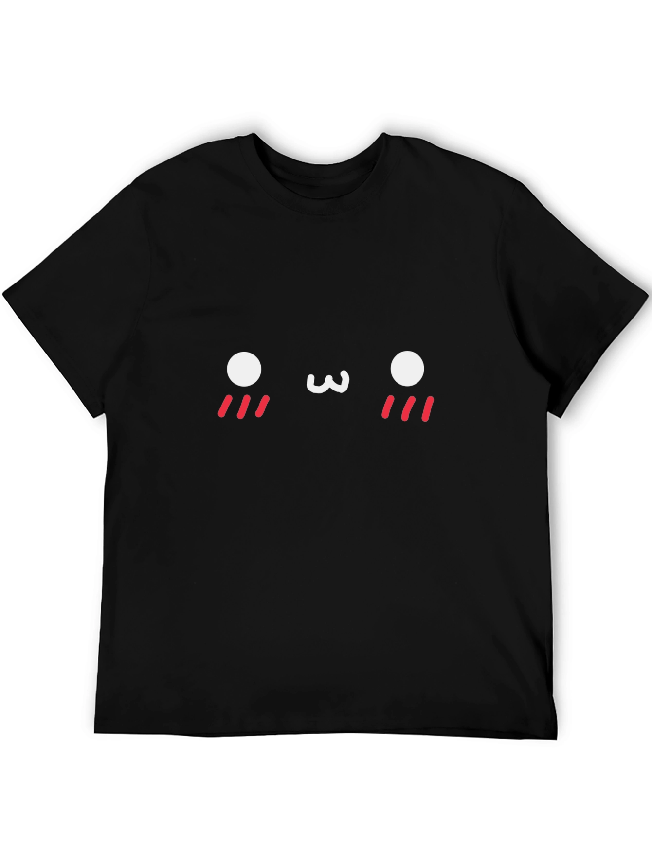 Kawaii Face Black T-Shirt