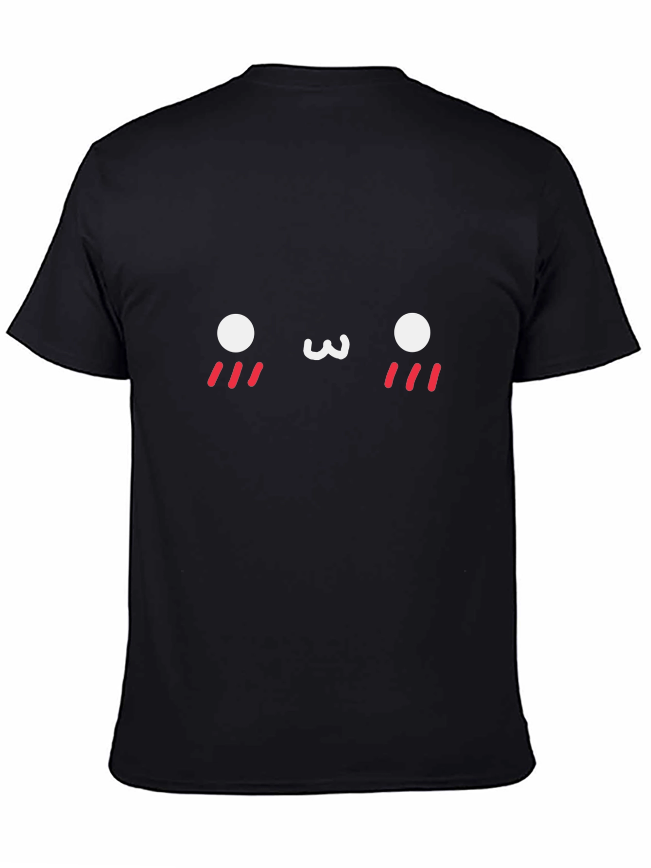 Kawaii Face Black T-Shirt