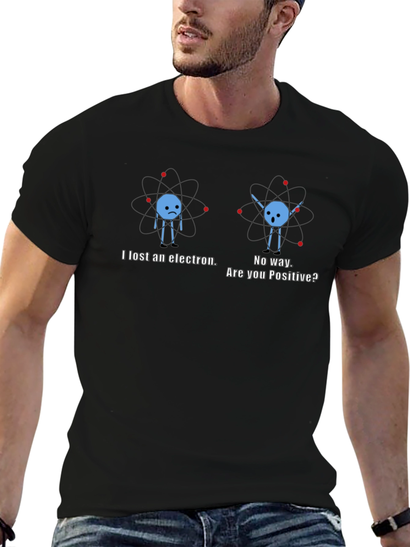 Lost Electron Funny Science Pun T-Shirt
