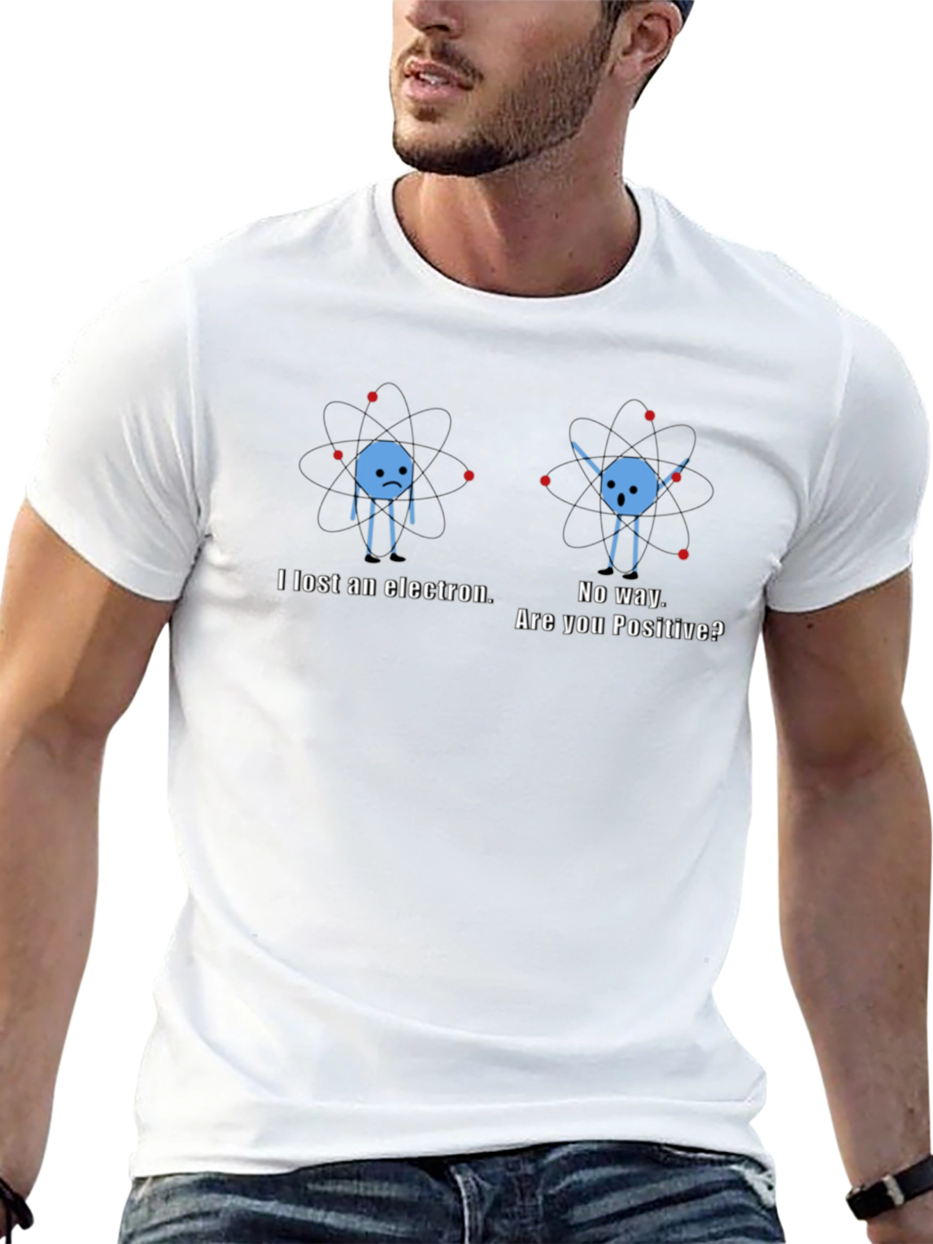 Lost Electron Funny Science Pun T-Shirt