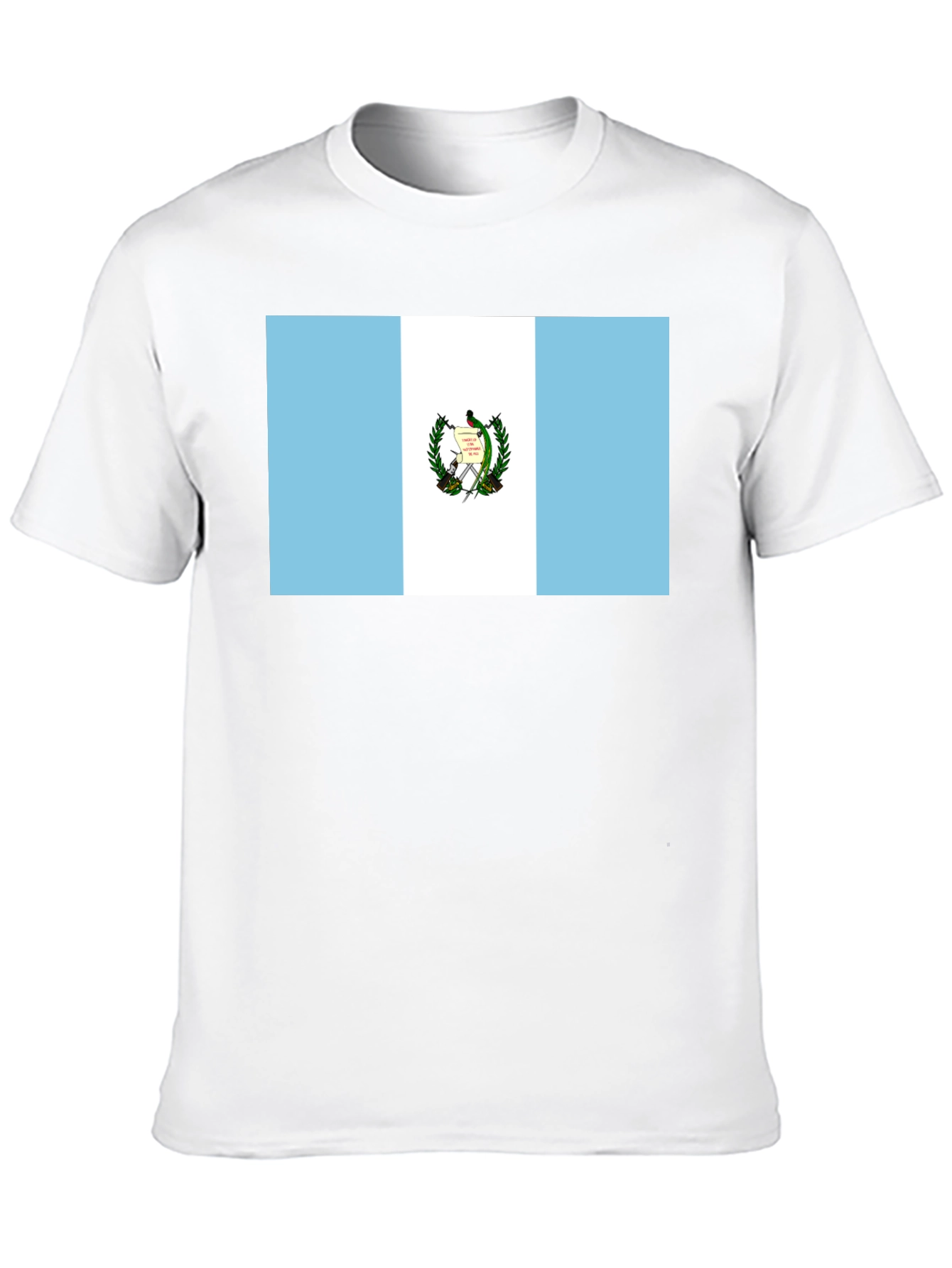 Guatemalan Flag Graphic T-Shirt - Black
