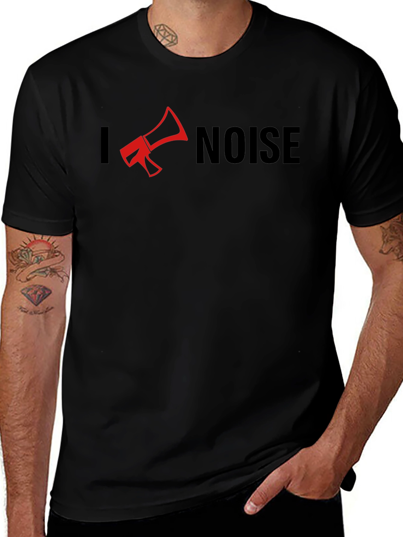 I Love Noise T-Shirt - Funny Megaphone Design