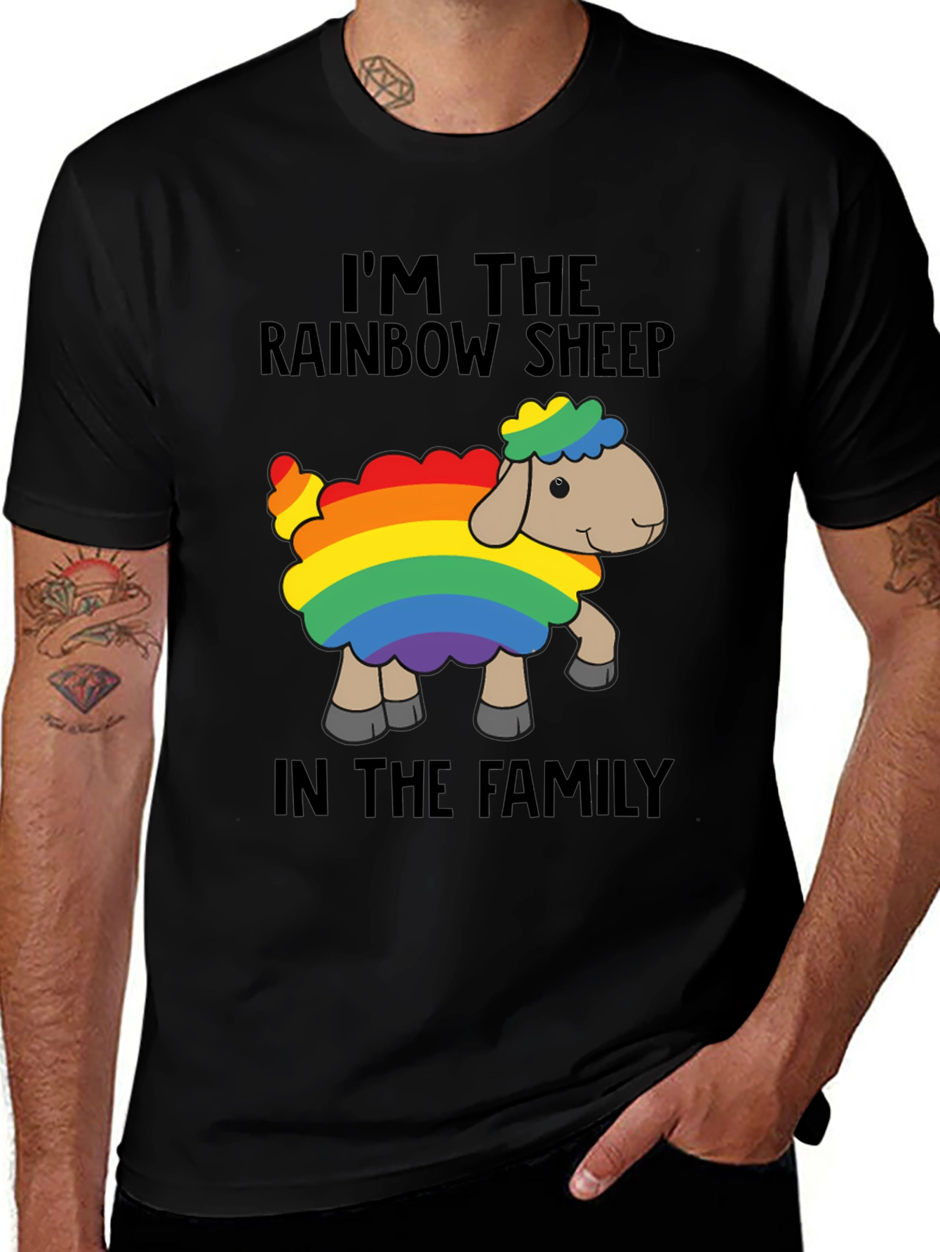 Rainbow Sheep T-Shirt - Pride Family Tee