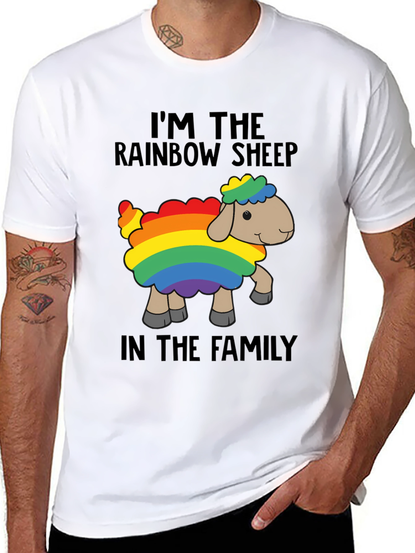 Rainbow Sheep T-Shirt - Pride Family Tee