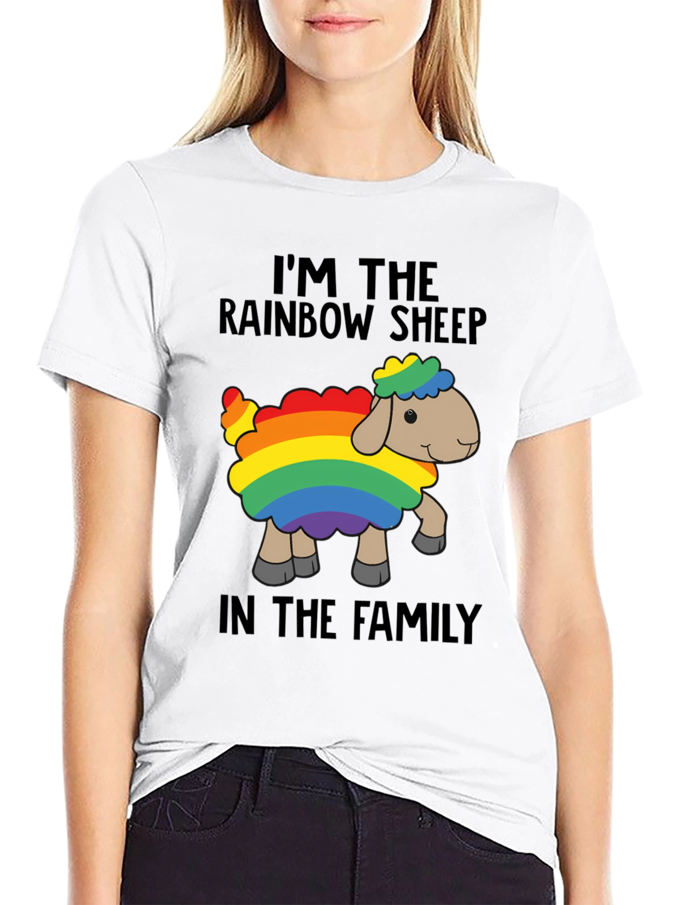 Rainbow Sheep T-Shirt - Pride Family Tee