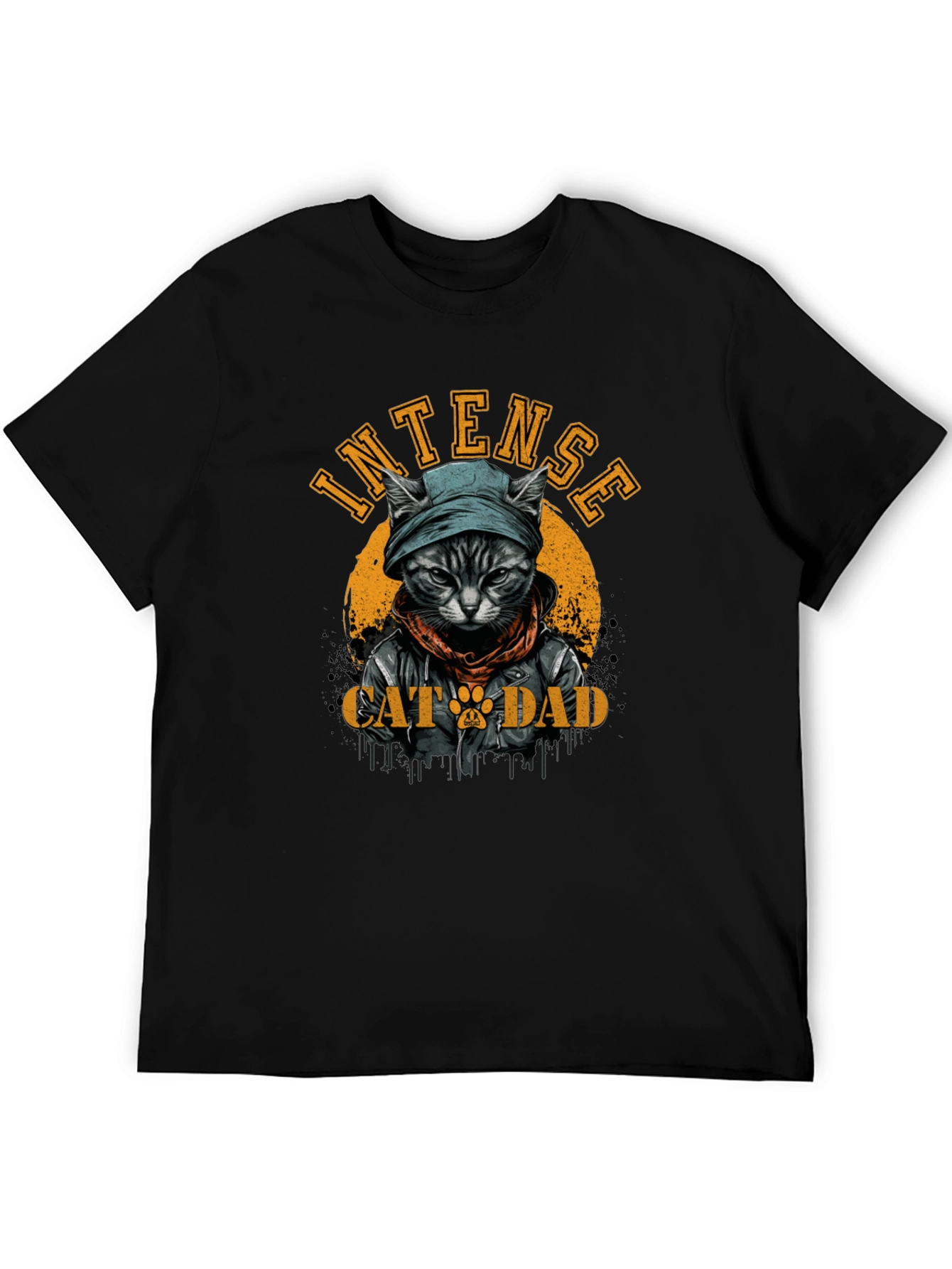 Intense Cat Dad Graphic Tee