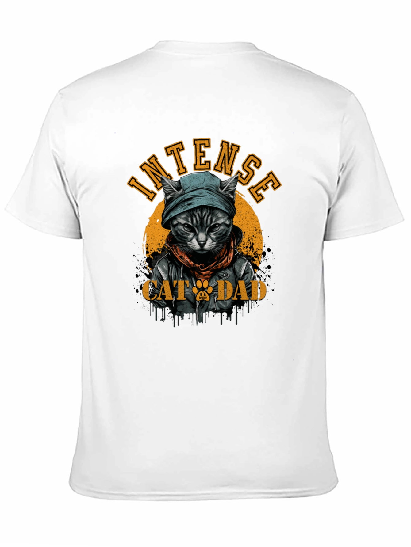 Intense Cat Dad Graphic Tee