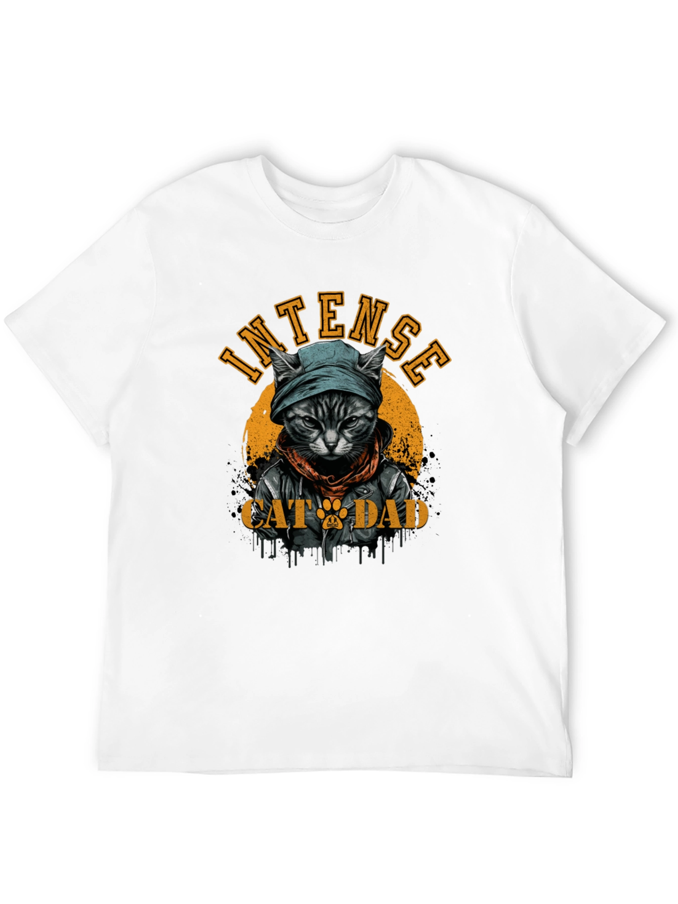 Intense Cat Dad Graphic Tee