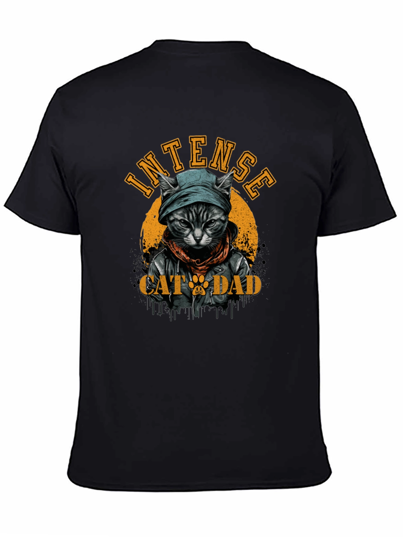 Intense Cat Dad Graphic Tee