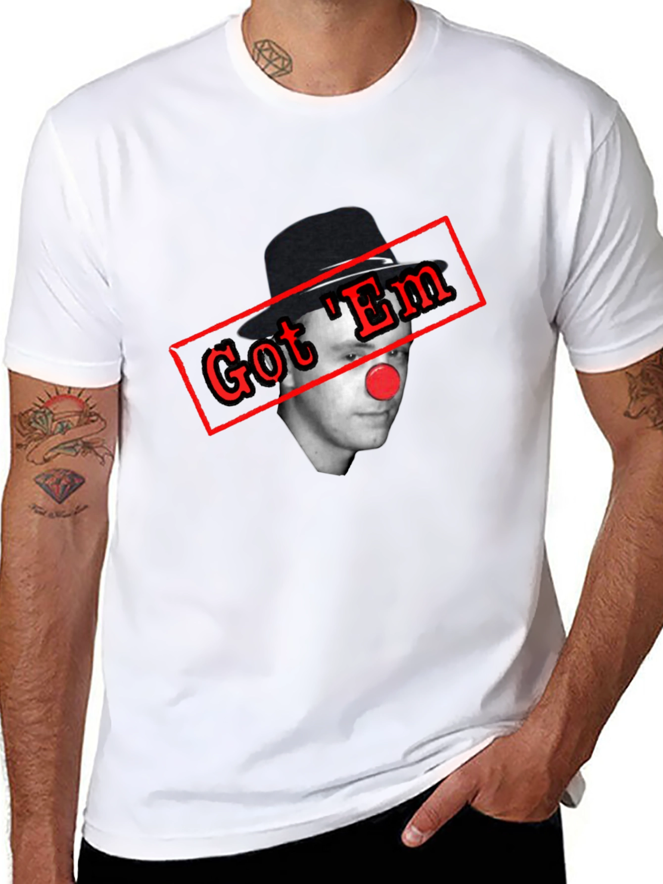 Got Em Clown T-Shirt - Funny Joke Tee
