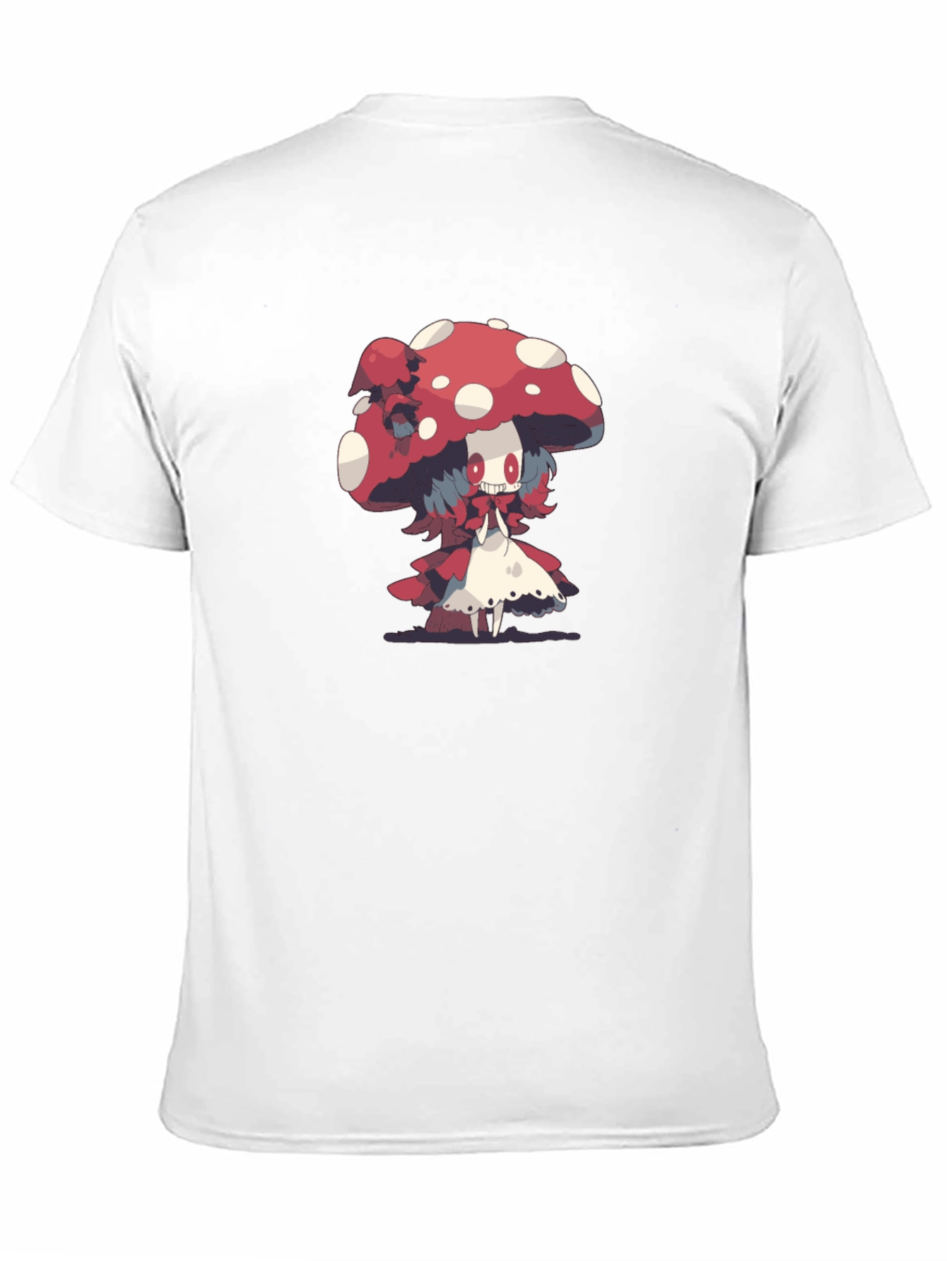 Mushroom Girl Graphic T-Shirt - Black