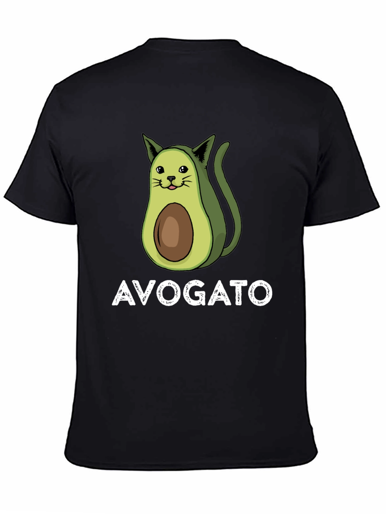 Avogato T-Shirt - Avocado Cat Pun Tee