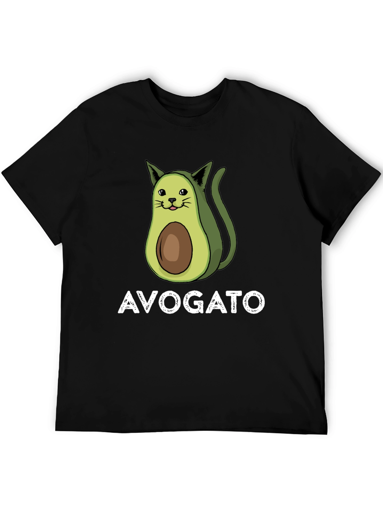 Avogato T-Shirt - Avocado Cat Pun Tee