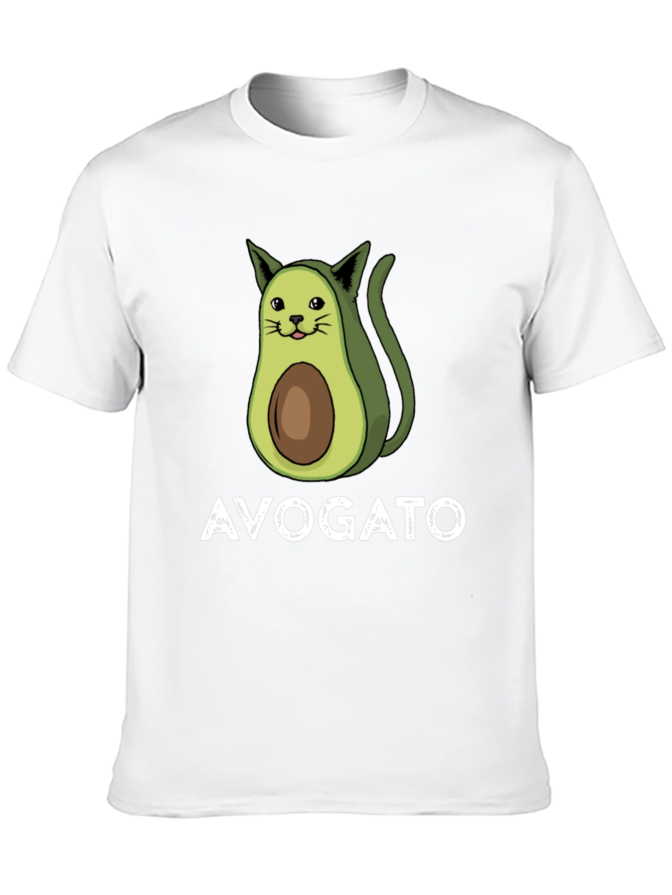 Avogato T-Shirt - Avocado Cat Pun Tee