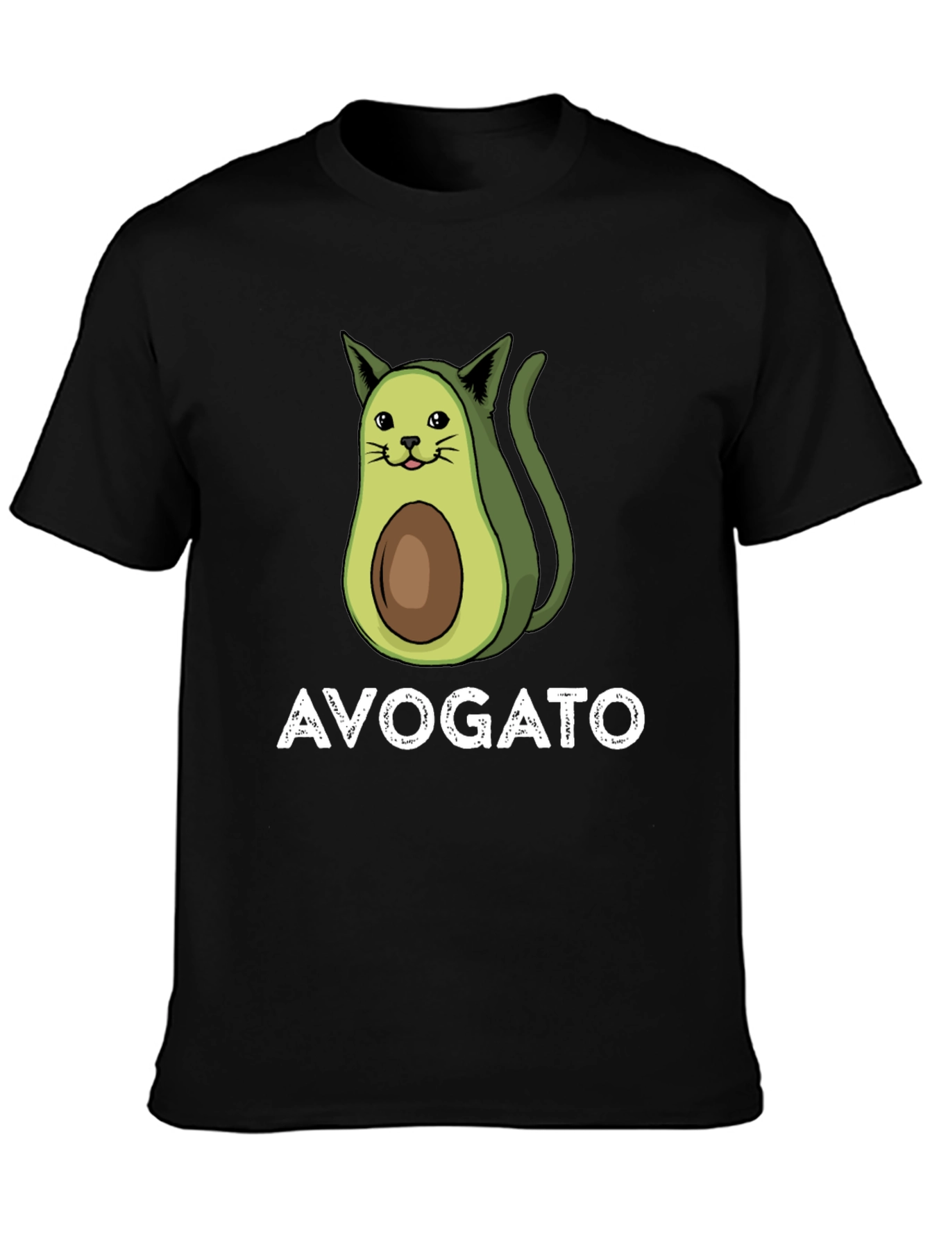 Avogato T-Shirt - Avocado Cat Pun Tee