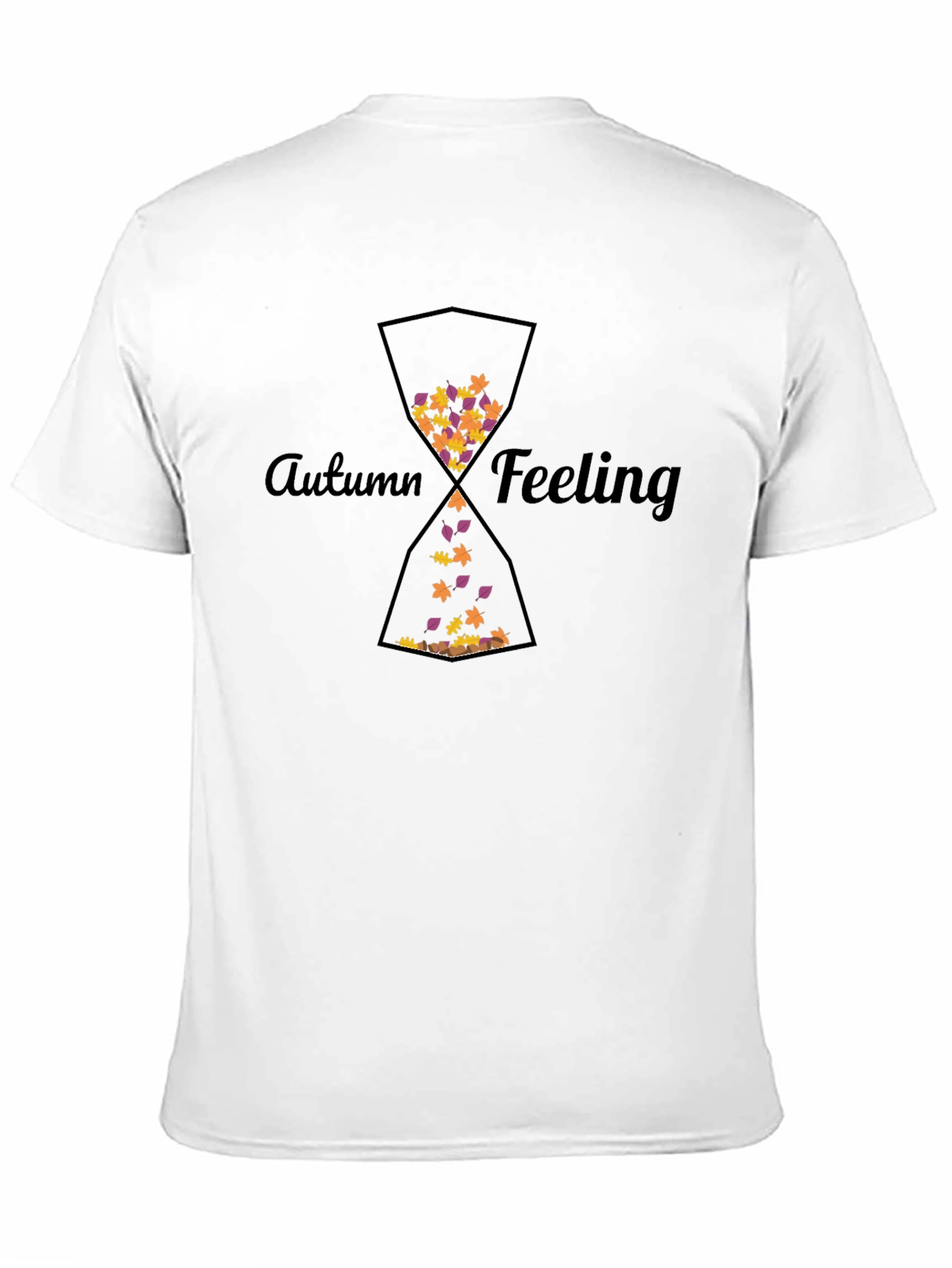 Autumn Feeling Hourglass Graphic T-Shirt