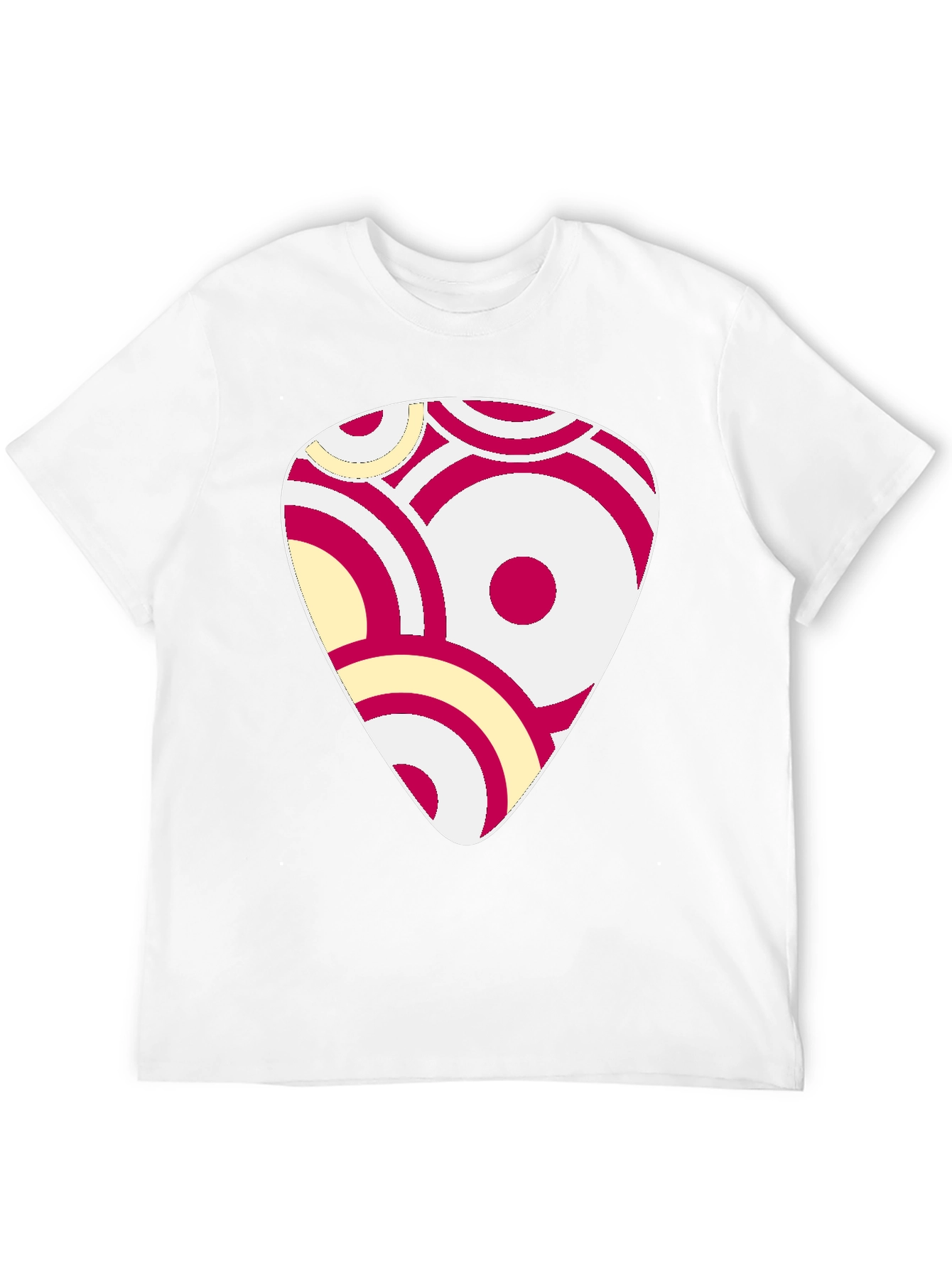 Abstract Graphic Print Black Cotton T-Shirt