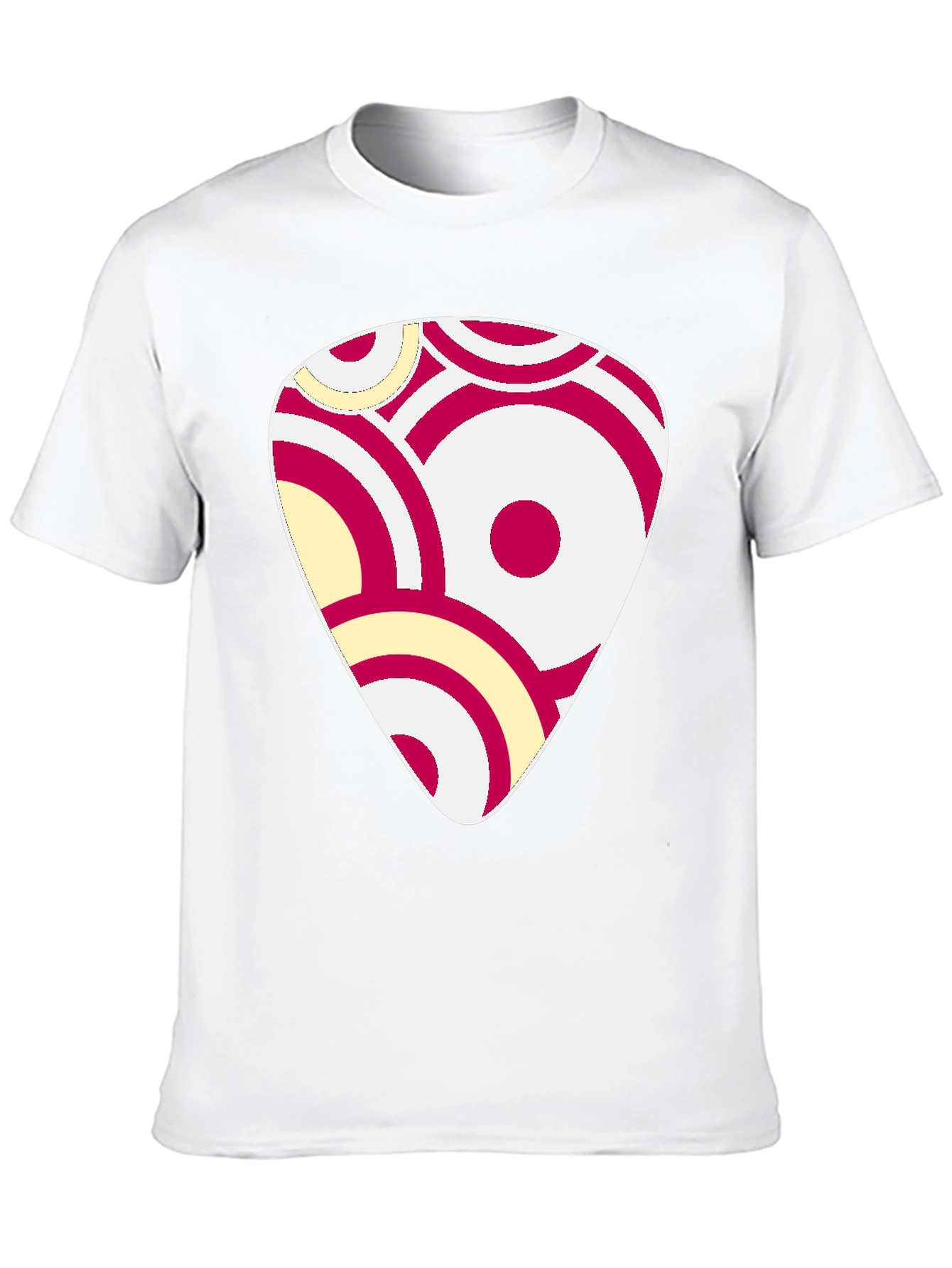 Abstract Graphic Print Black Cotton T-Shirt
