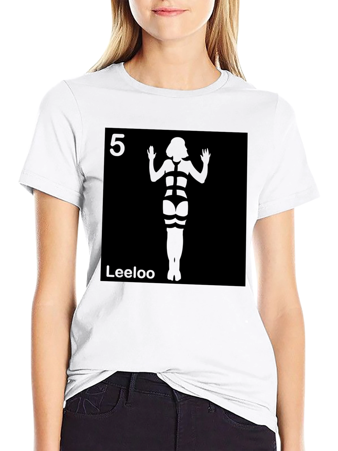 Leeloo Fifth Element Inspired Black T-Shirt