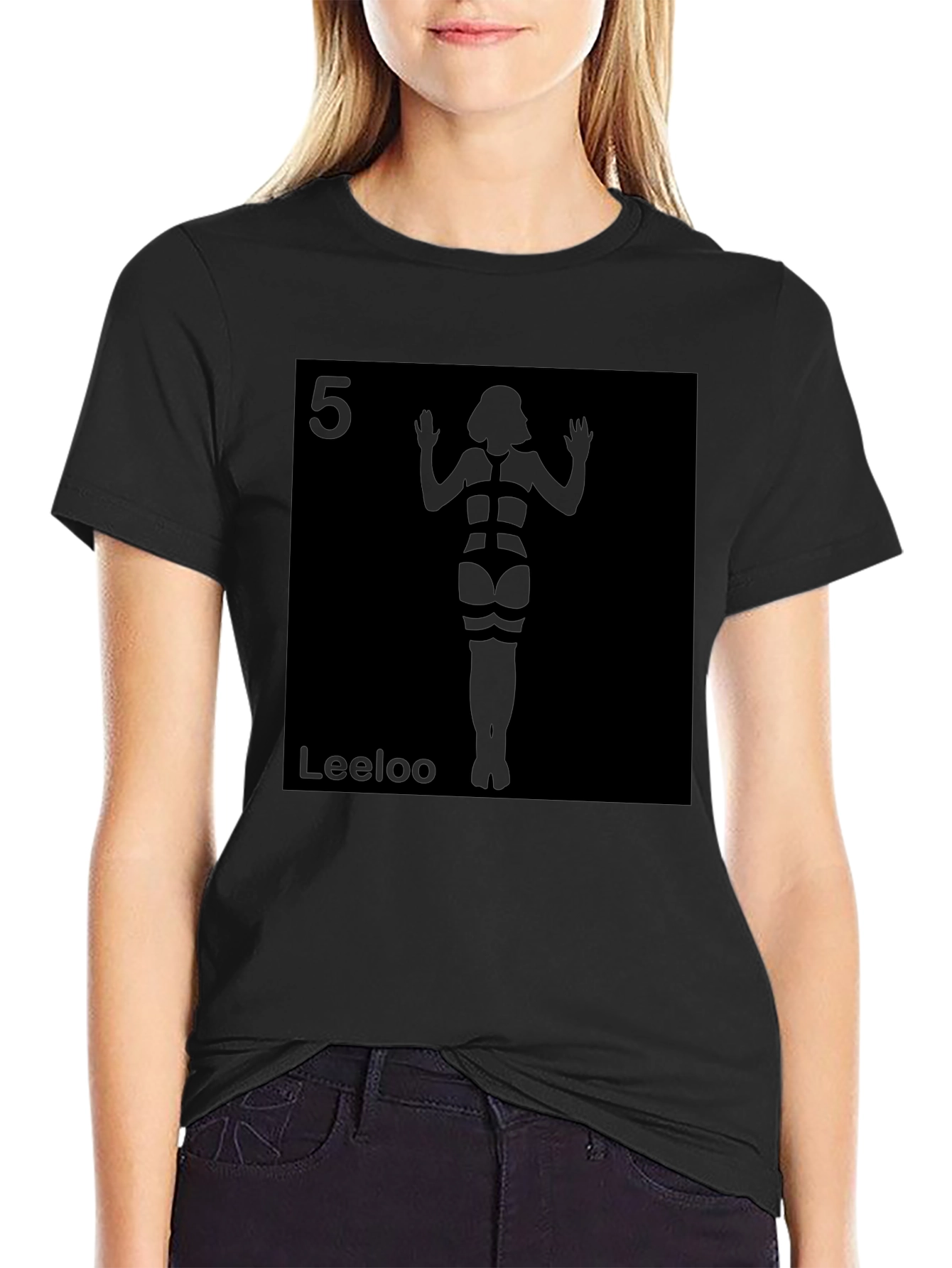Leeloo Fifth Element Inspired Black T-Shirt