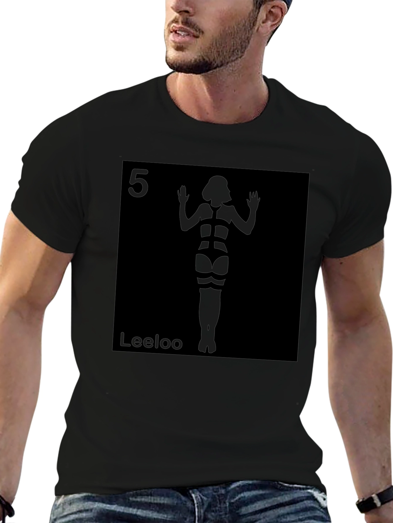 Leeloo Fifth Element Inspired Black T-Shirt