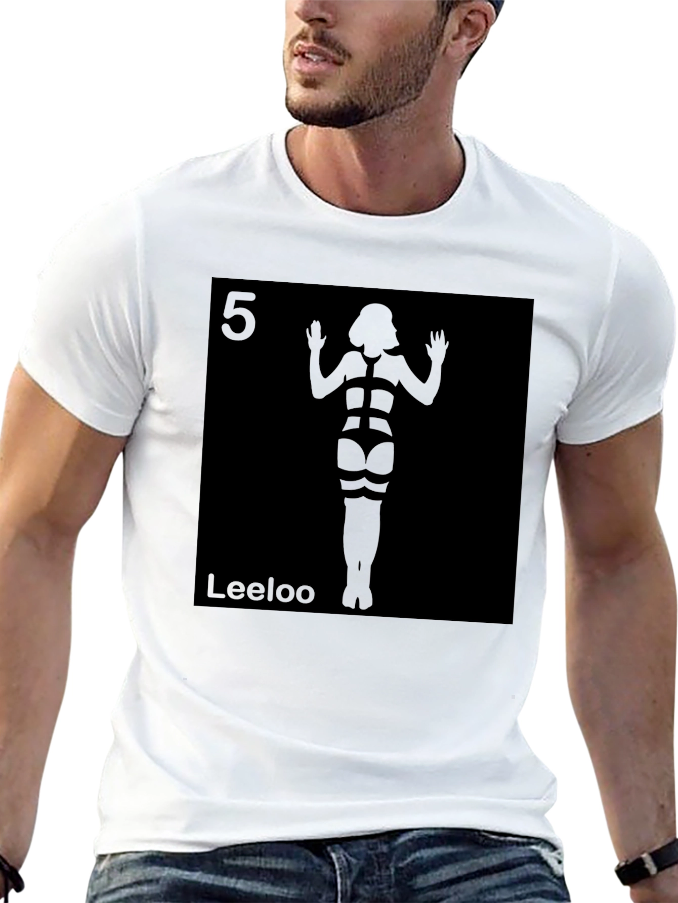 Leeloo Fifth Element Inspired Black T-Shirt