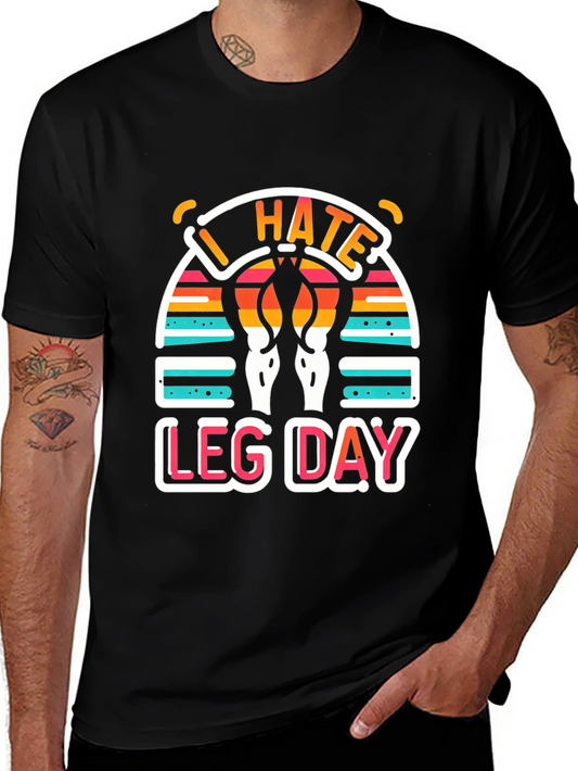 I Hate Leg Day T-Shirt - Workout Apparel