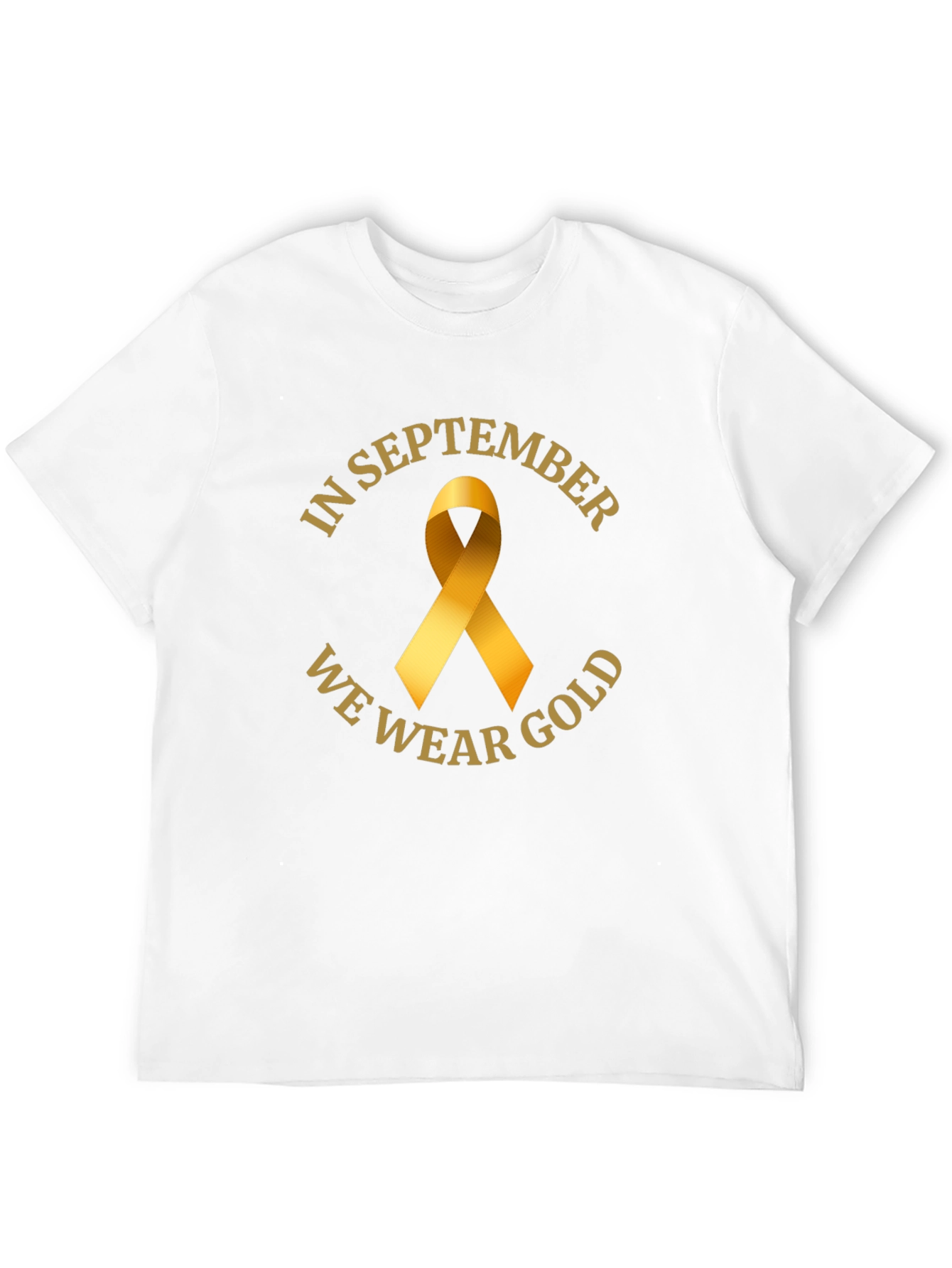 In September We Wear Gold Awareness T-Shirt