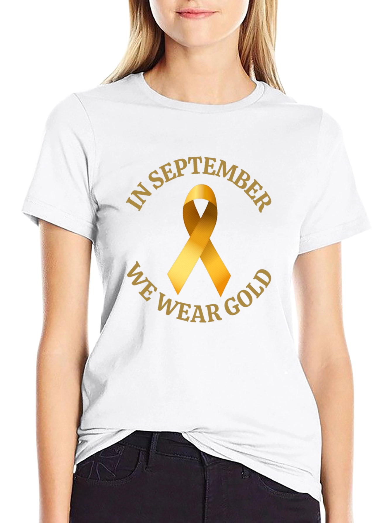 In September We Wear Gold Awareness T-Shirt
