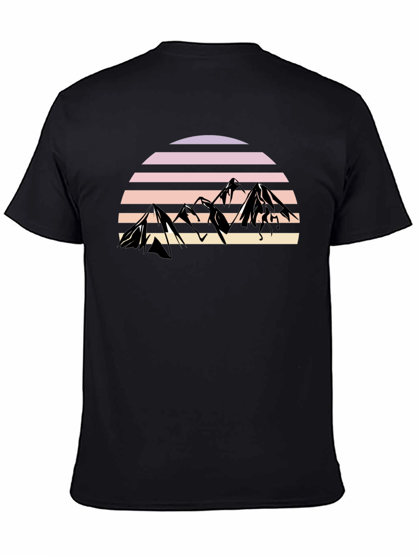 Retro Mountain Sunset Graphic Tee - Stylish Comfort