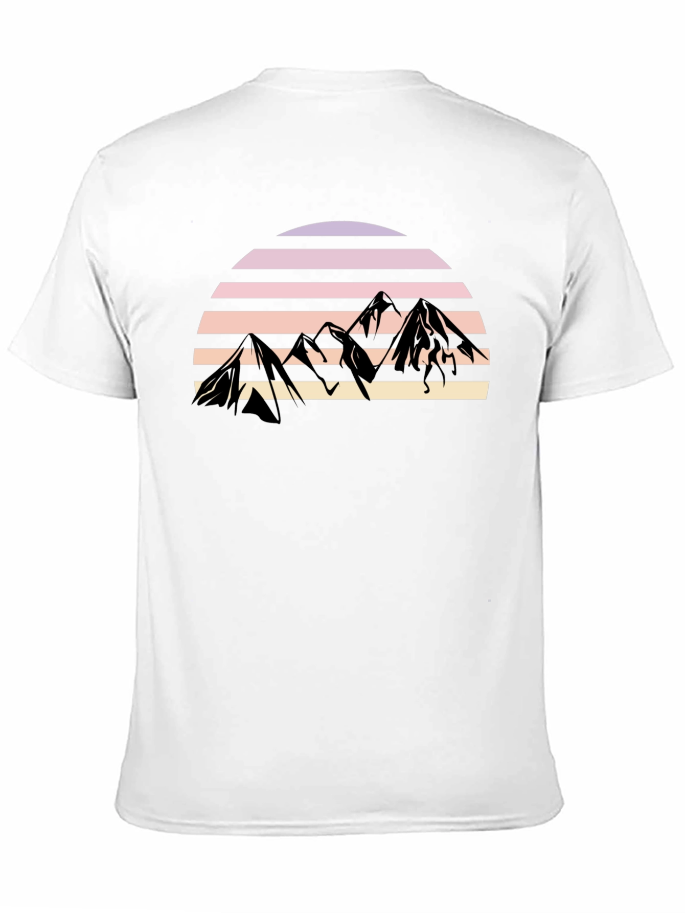 Retro Mountain Sunset Graphic Tee - Stylish Comfort