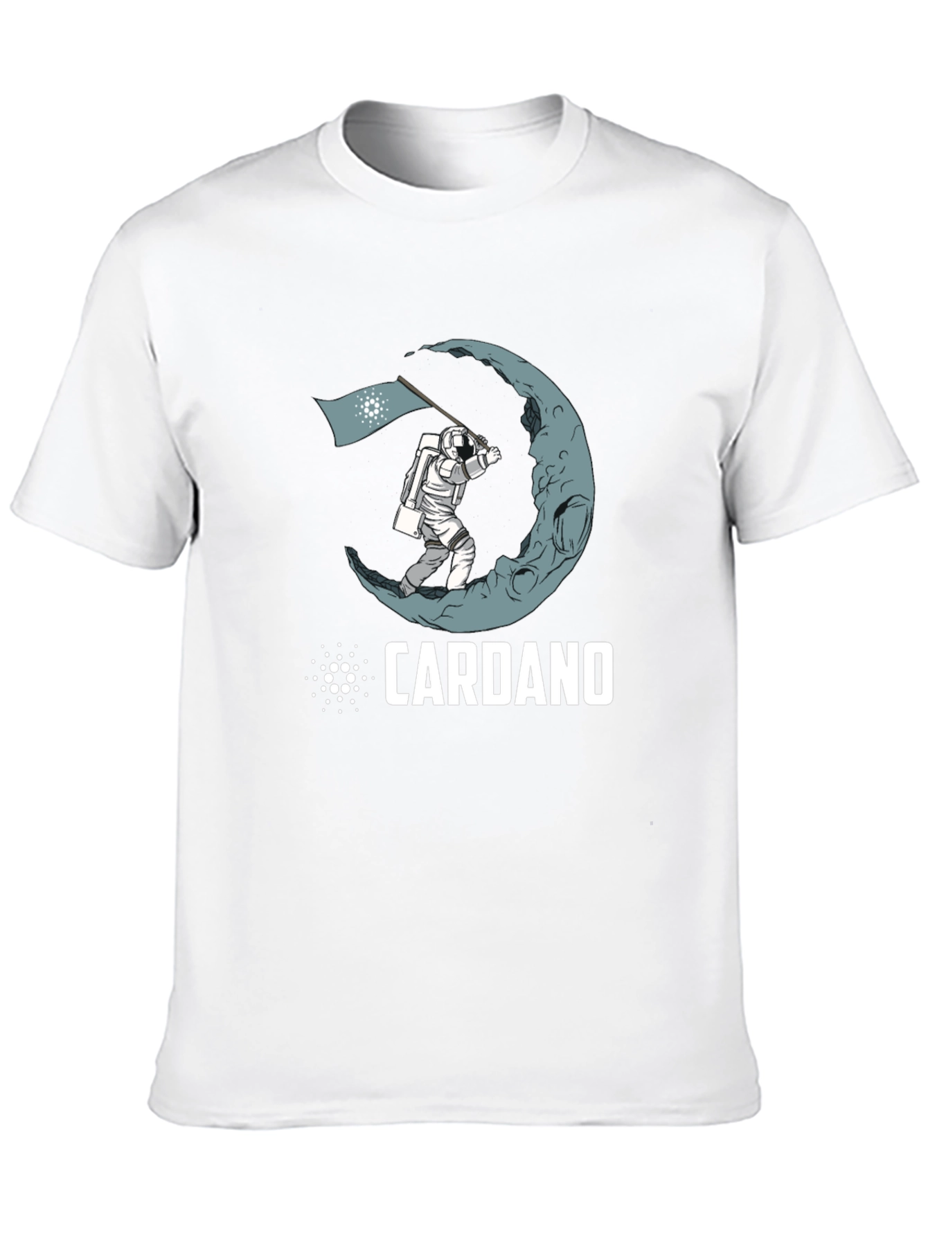 Cardano Moon Landing Black T-Shirt